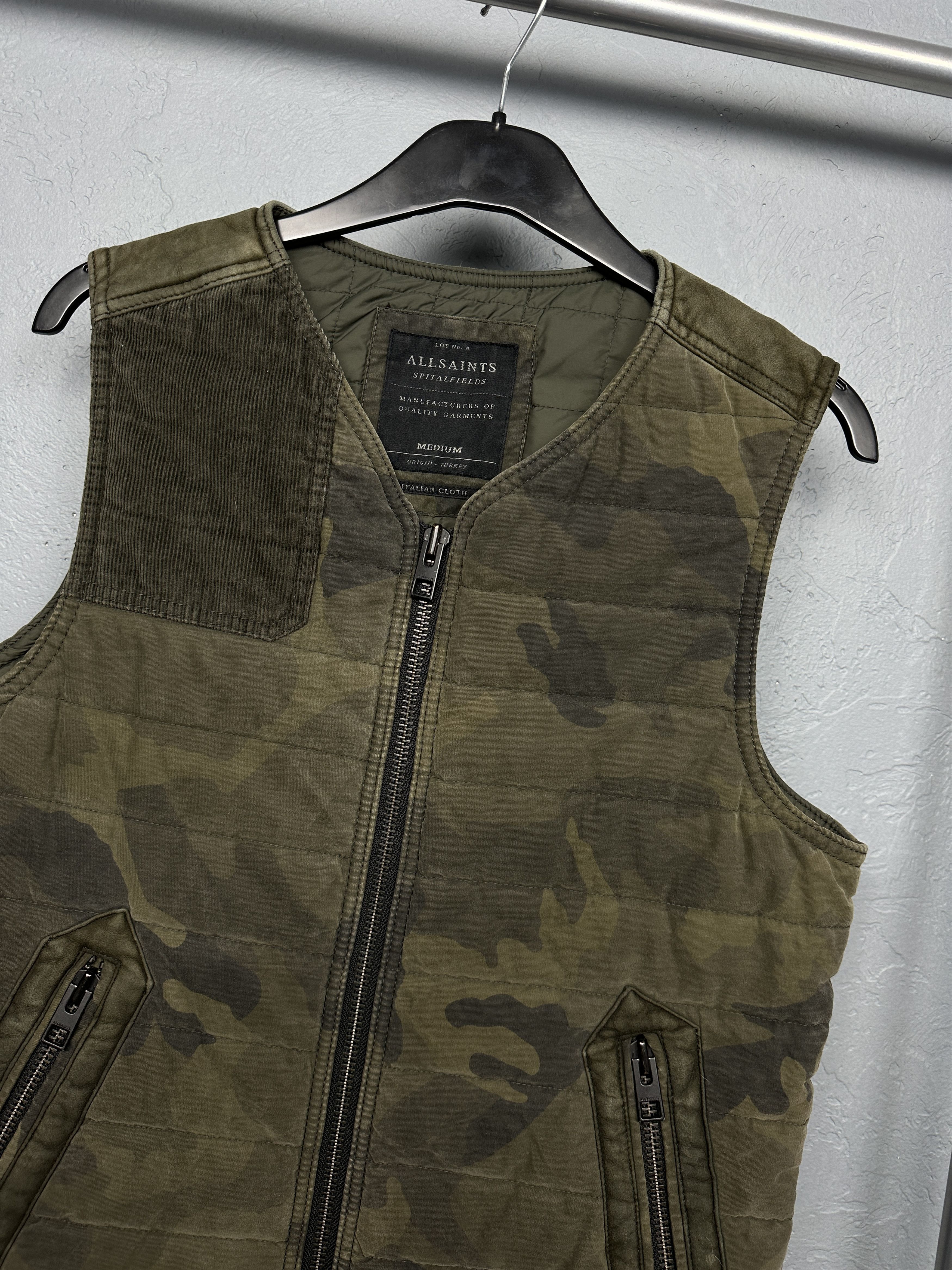 Allsaints Allsaints Mens Wolsley Camo Gilet Vest Size US M / EU 48-50 / 2 - 2 Thumbnail