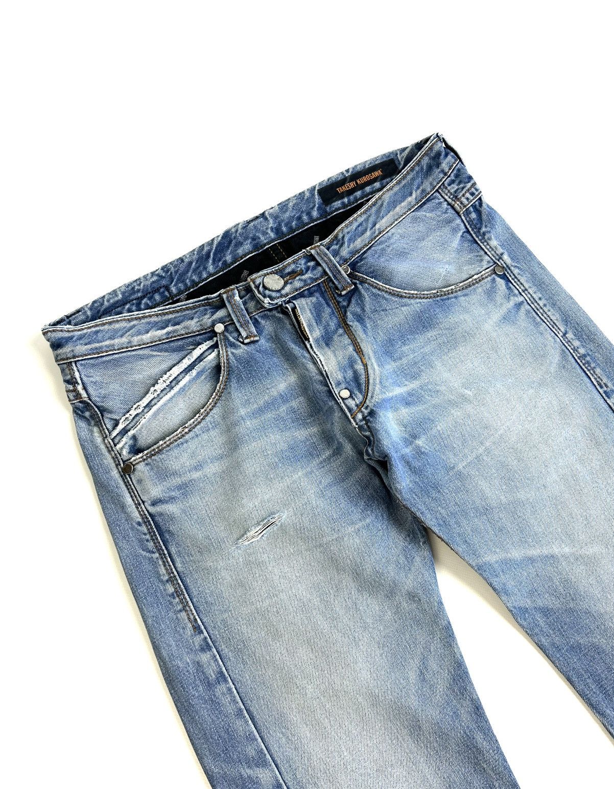 Takeshy Kurosawa Takeshy Kurosawa Distressed Vintage Japan Wash Jeans Y2K Size US 34 / EU 50 - 6 Thumbnail