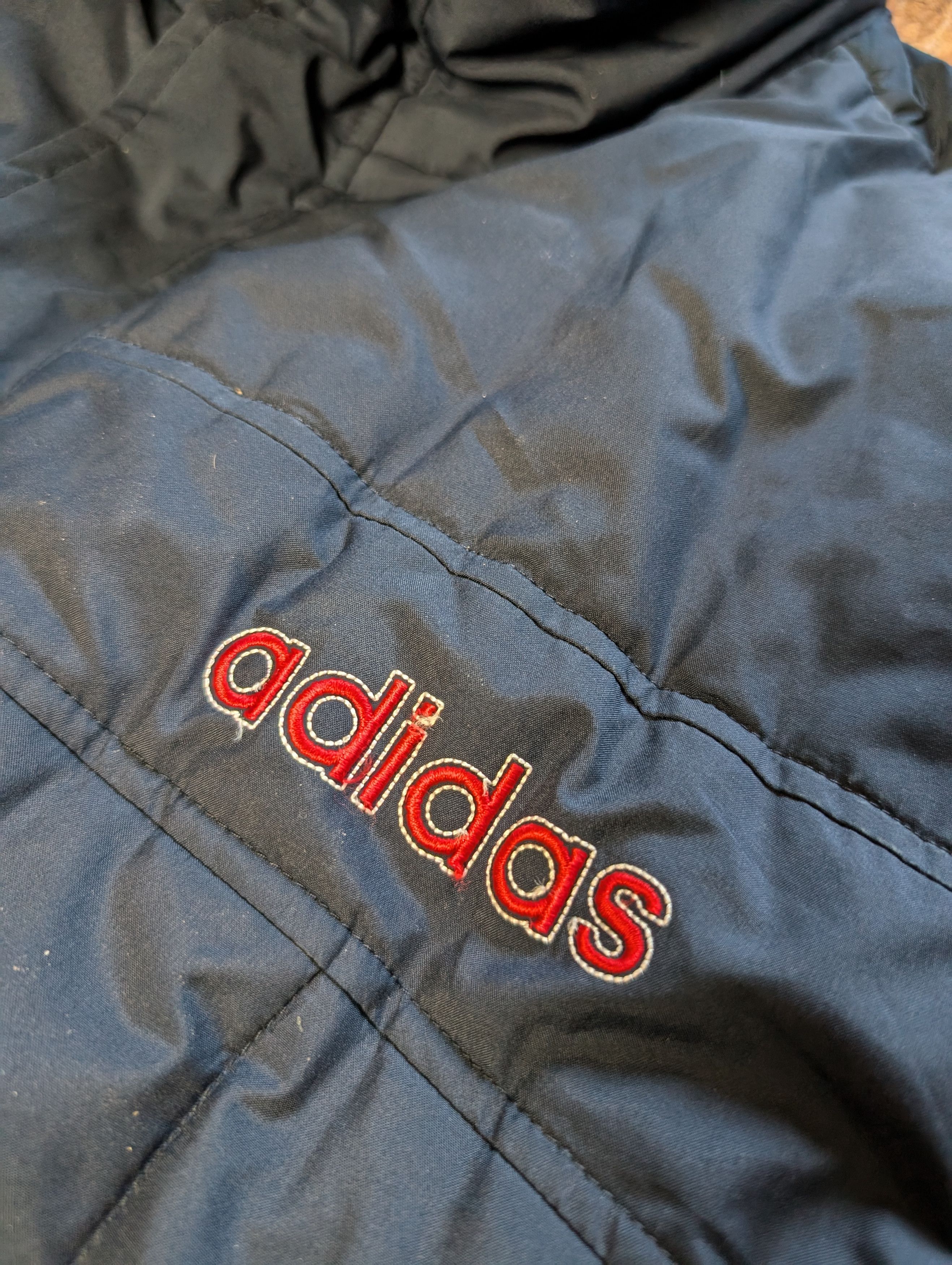 Adidas × Vintage Vintage Adidas y2k puffer jacket 2004 04 00s Size US L / EU 52-54 / 3 - 4 Thumbnail