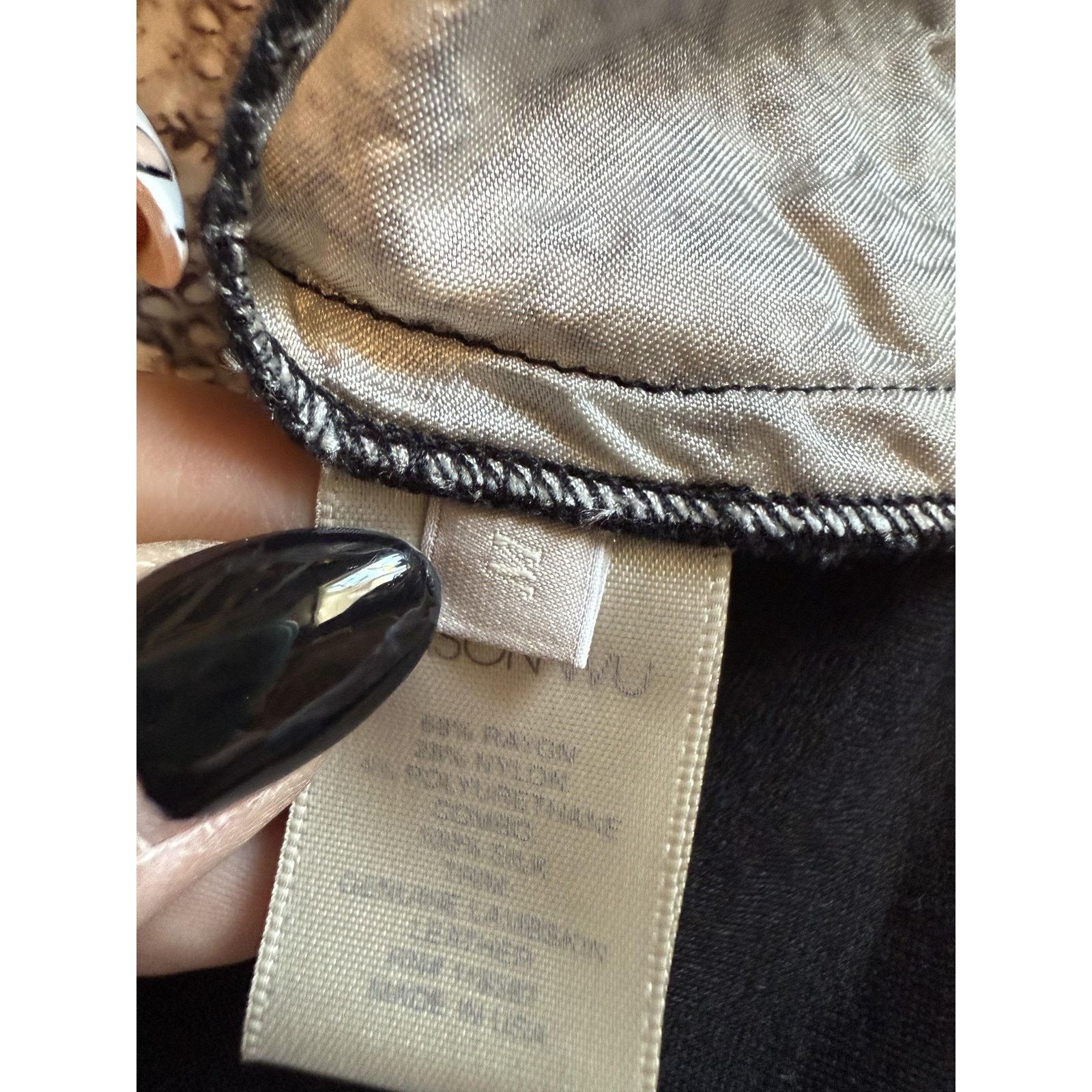 Jason Wu Jason Wu Blouse Medium Snakeskin Print Short Sleeve Back Zip Size M / US 6-8 / IT 42-44 - 3 Thumbnail