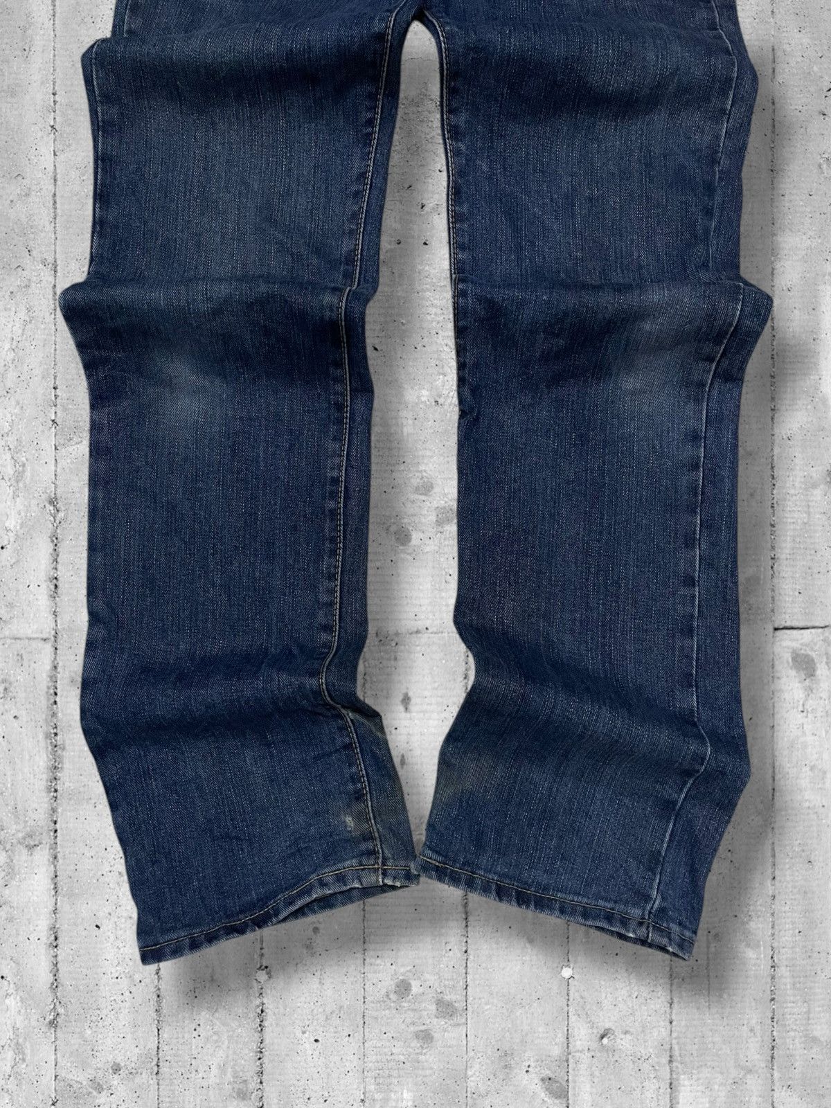 Designer × Edwin × Vintage Vintage 1990s Japan Designer Edwin 403 Distressed Denim Size US 29 - 3 Thumbnail