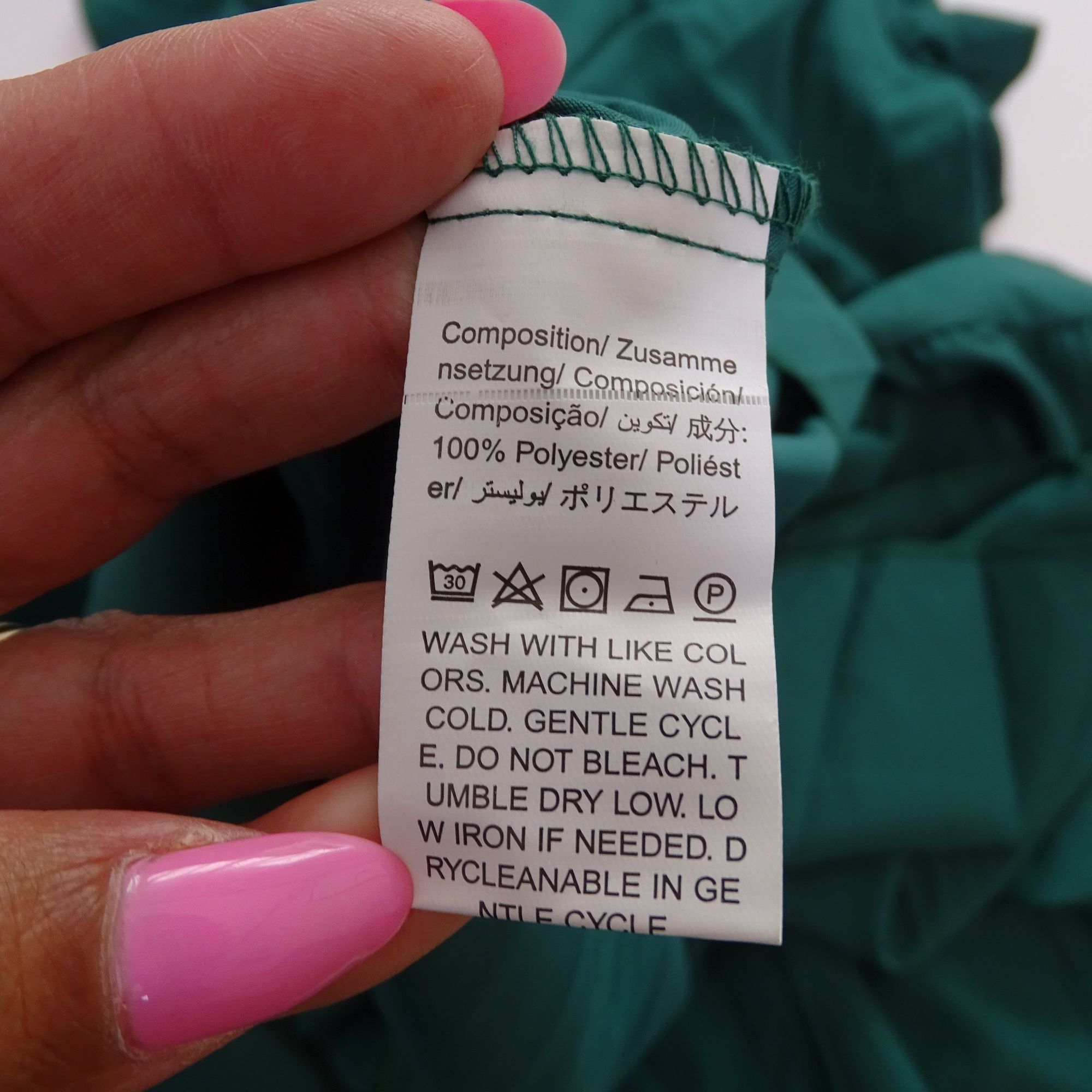 Shein Shein Green Ruffle Tiered Midi Maxi Dress Size L 8 10 Size L / US 10 / IT 46 - 6 Thumbnail