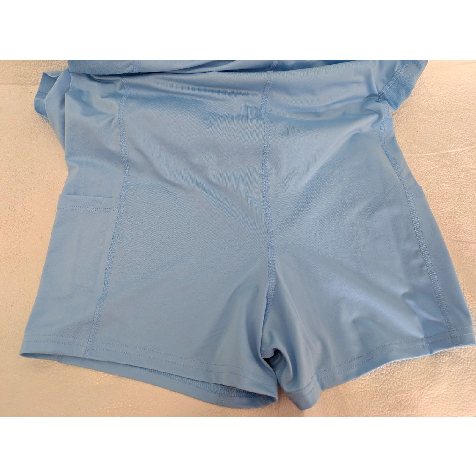 Target Basics Womens Flex Strappy Active Dress Lt Blue Inner Pockets Large Size L / US 10 / IT 46 - 4 Thumbnail