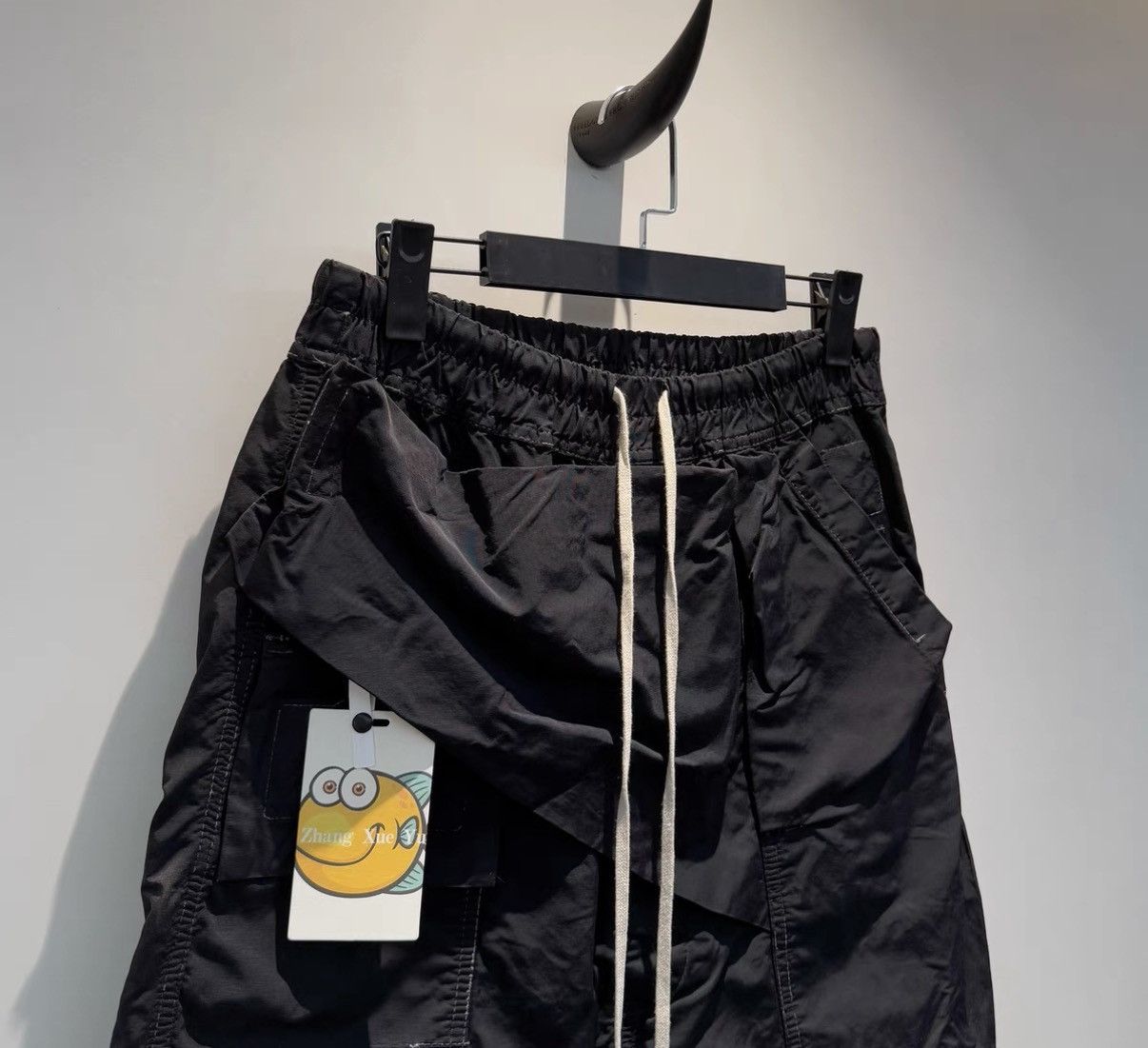 Rick Owens Rick Owens DRKSHDW 13FW Diagonal-Fly Drawstring Shorts Size US 30 / EU 46 - 2 Thumbnail