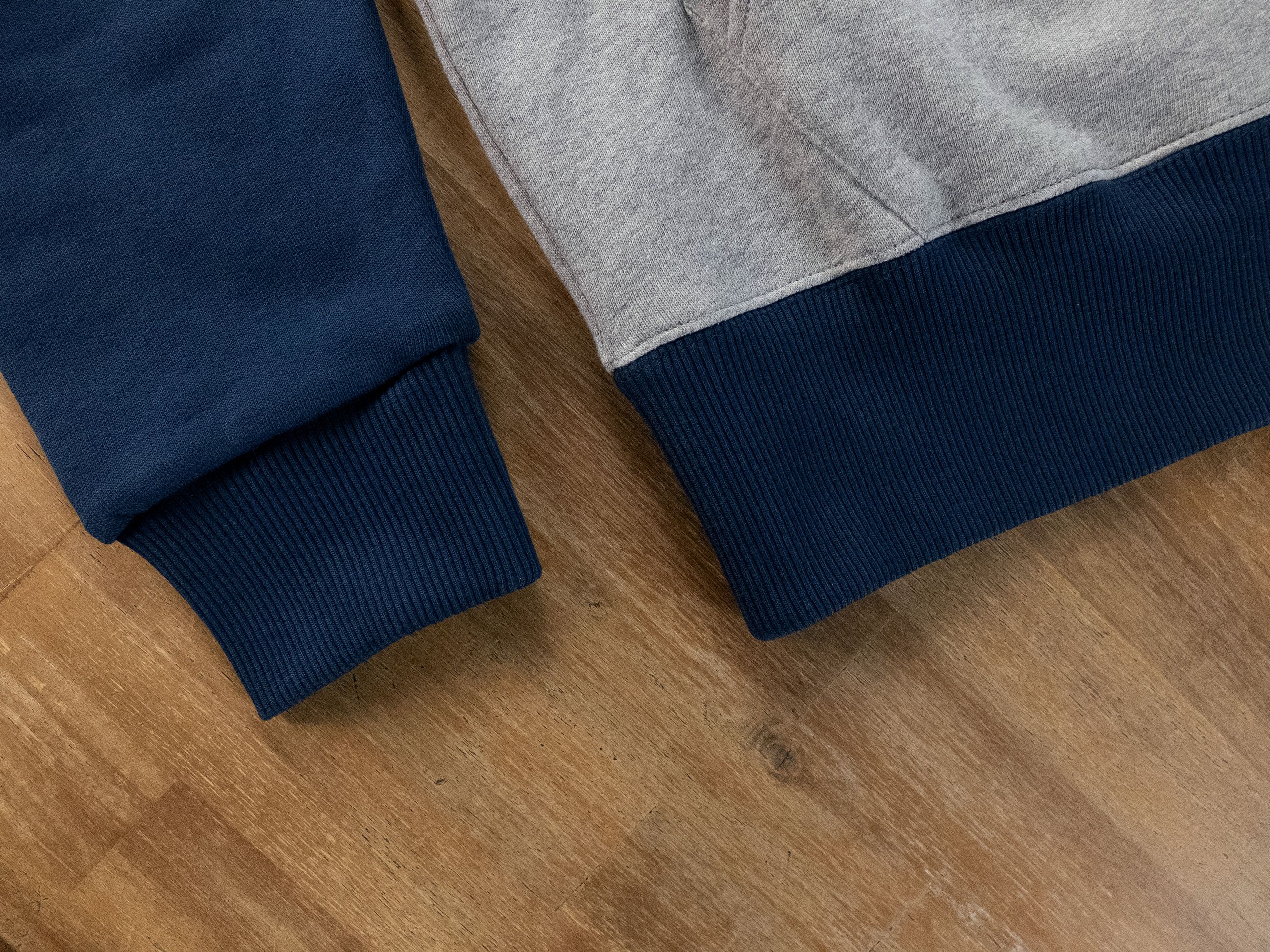 Kenzo KENZO gray & navy blue logo print hoodie sweatshirt Medium Size US M / EU 48-50 / 2 - 9 Thumbnail