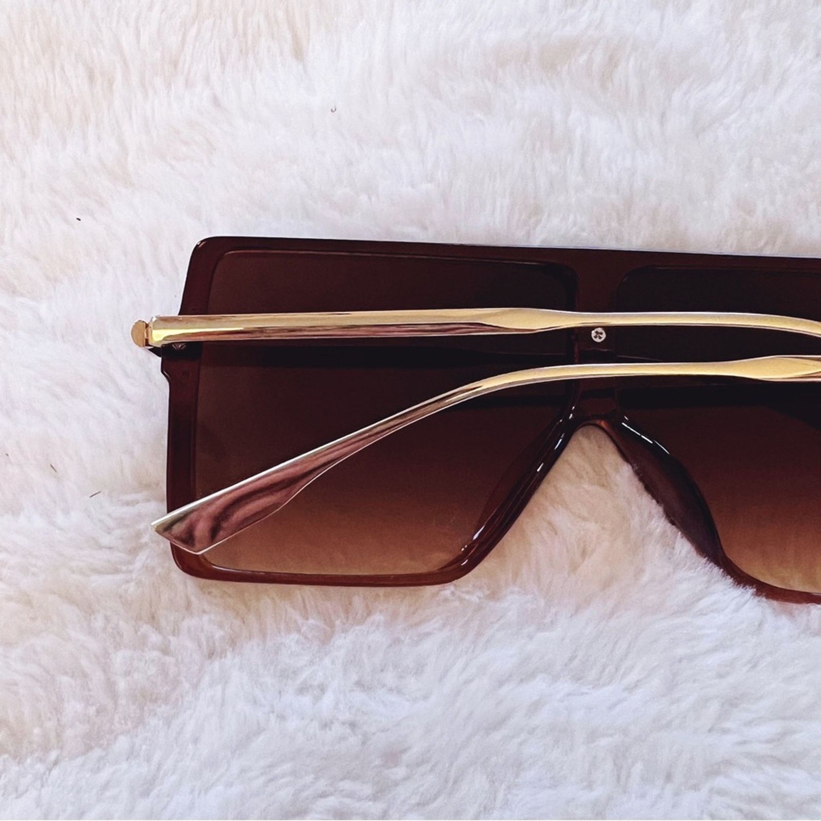 Other Ariel Brown Rectangle Full Frame Sunglasses Size ONE SIZE - 8 Thumbnail