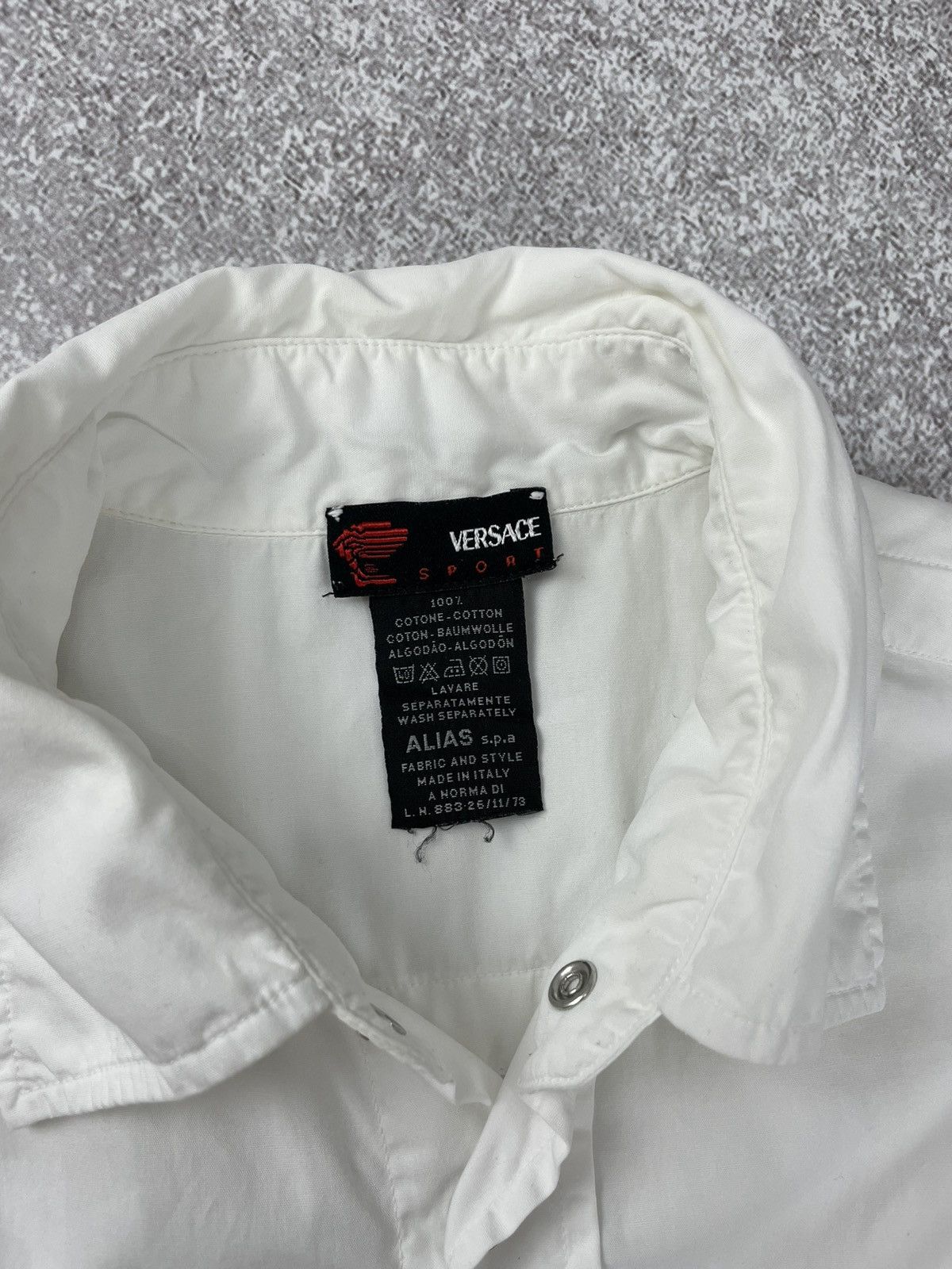 Versace × Vintage Vintage Versace Sport Button Up Short Sleeve shirt Size US M / EU 48-50 / 2 - 7 Thumbnail