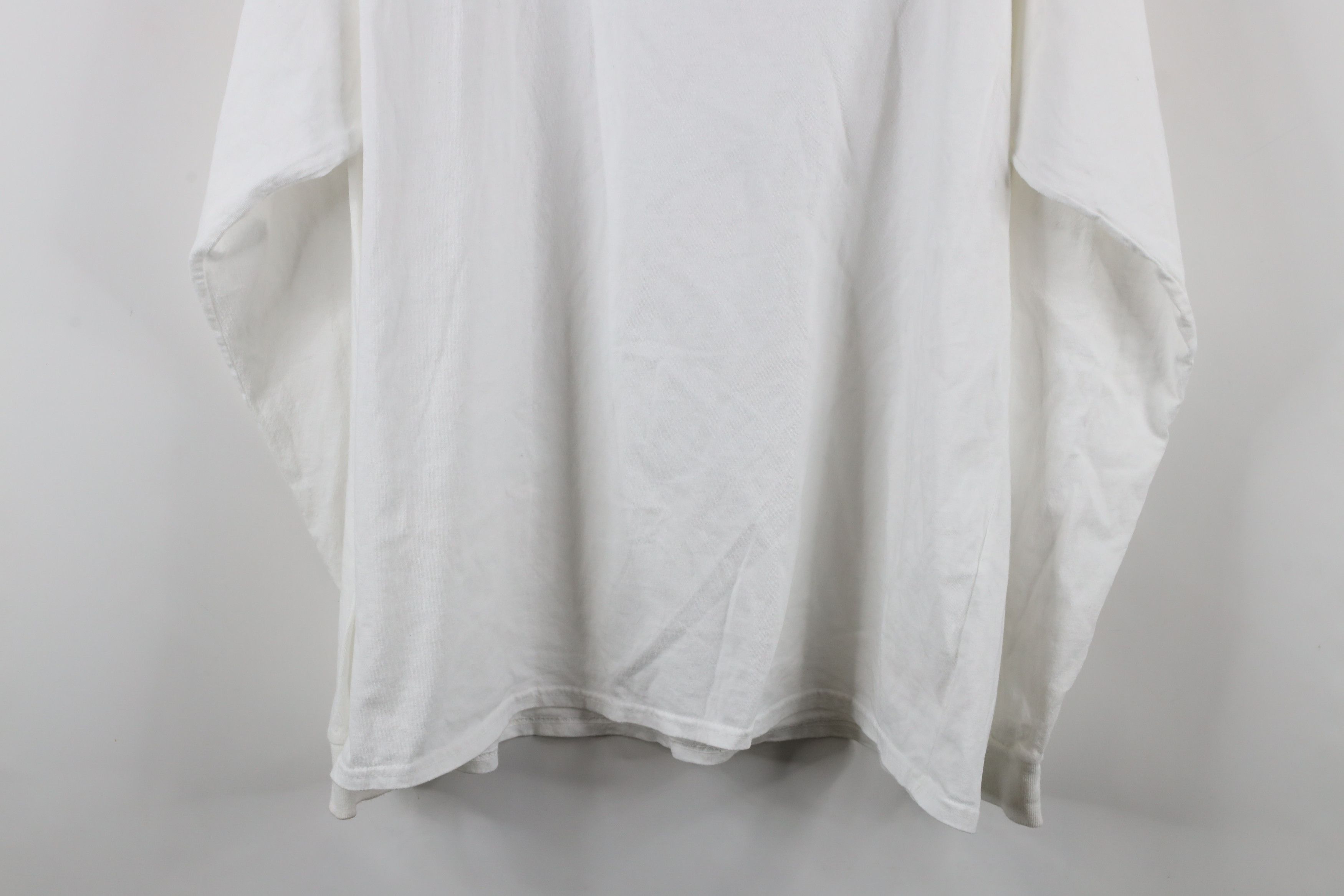 Vintage Vintage 90s Streetwear Cotton Long Sleeve T-Shirt White Size US XXL / EU 58 / 5 - 10 Thumbnail
