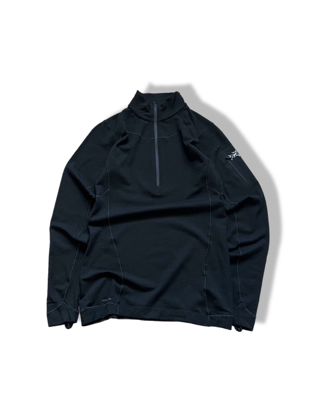 Arc'teryx Arc'teryx Black 1/4 Zip Pull Over Vintage Womens Size M / US 6-8 / IT 42-44 - 1 Thumbnail