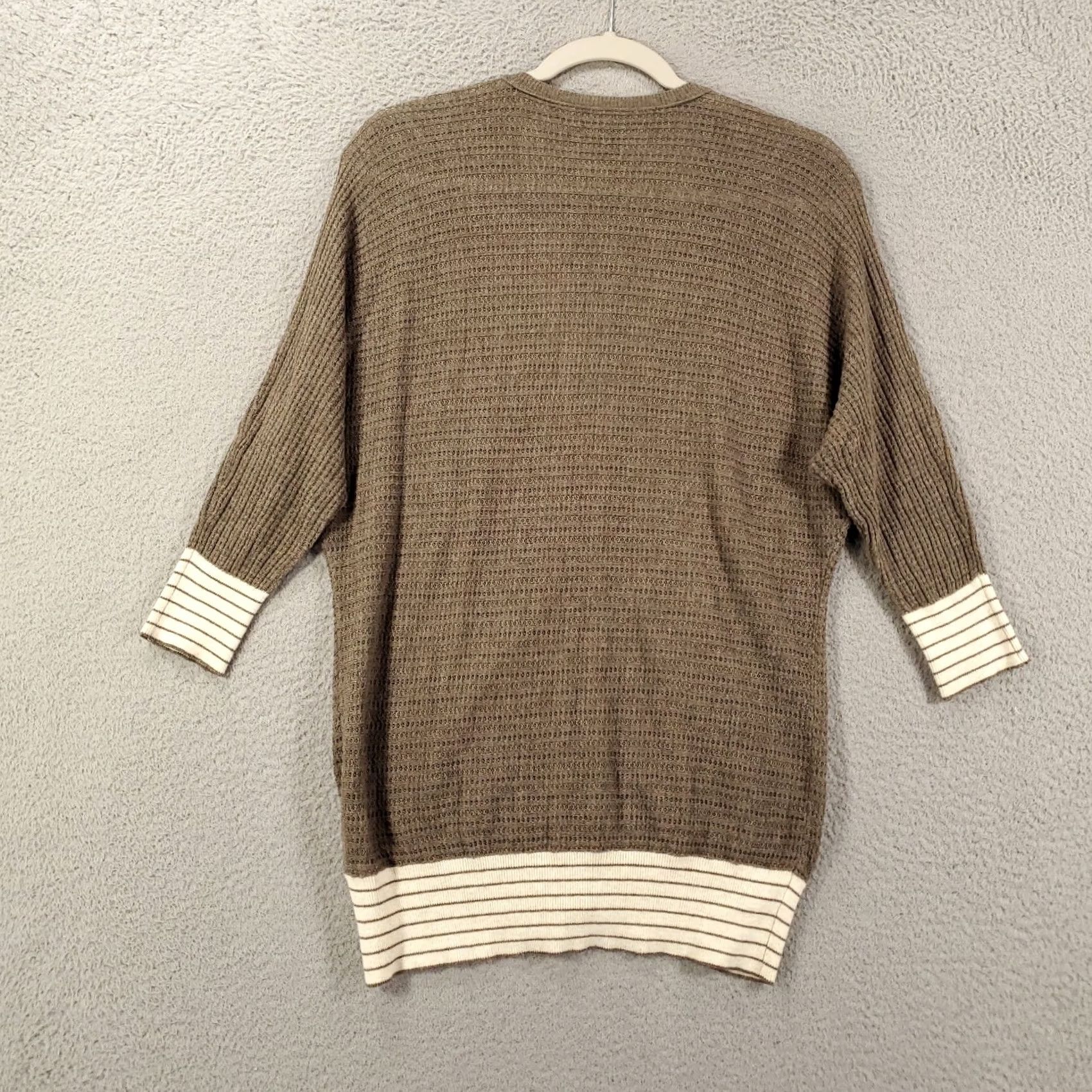 Eileen Fisher VINTAGE or not; original says No, so: Eileen Fisher Cardigan Womens Size Small Gray Brown Button Up Breathable Cardigan Womens Small Brown Breathable Size S / US 4 / IT 40 - 7 Thumbnail