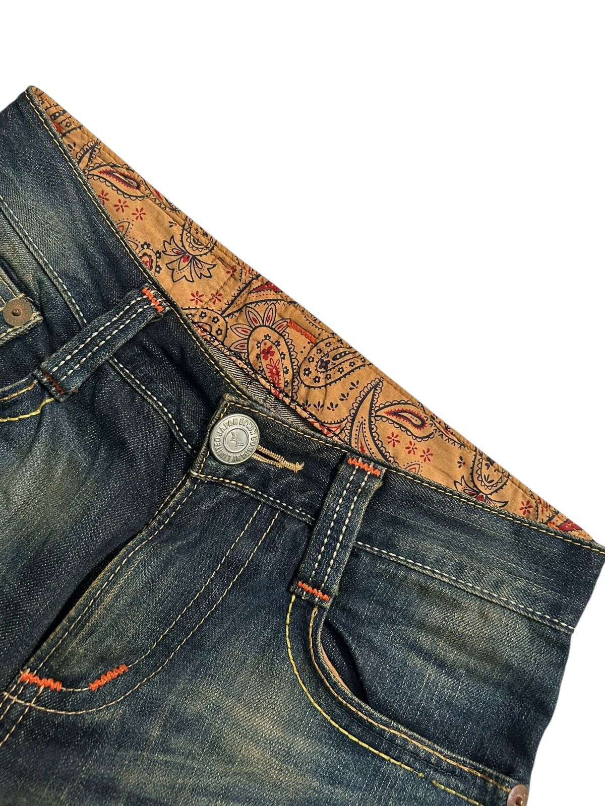 Japanese Brand × Kapital × Vintage VINTAGE EDWIN RUSTY MUDWASH PUNK GRUNGE STYLE DENIM JEANS Size US 30 / EU 46 - 6 Thumbnail
