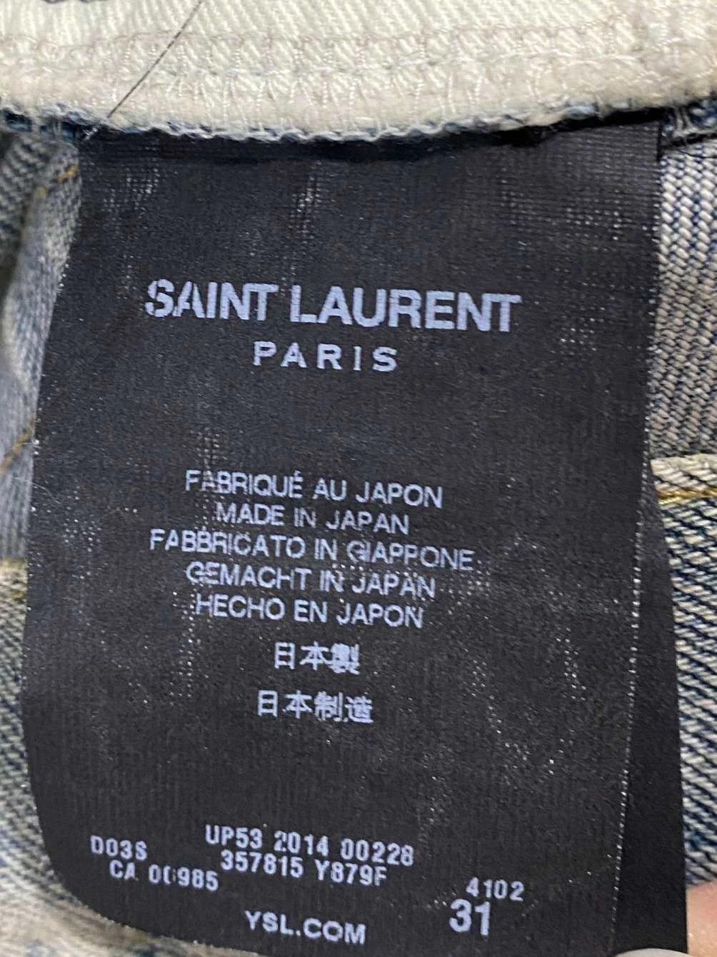 Saint Laurent Paris Saint Laurent 14ss YM Claw Marks Jeans 31 Size US 31 - 4 Thumbnail