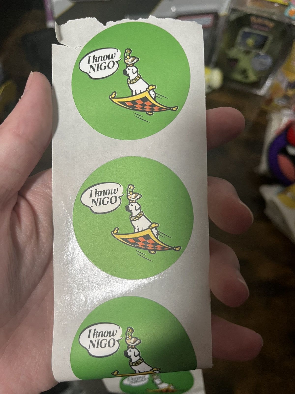 Nigo I know nigo sticker pick your color Size ONE SIZE - 6 Thumbnail
