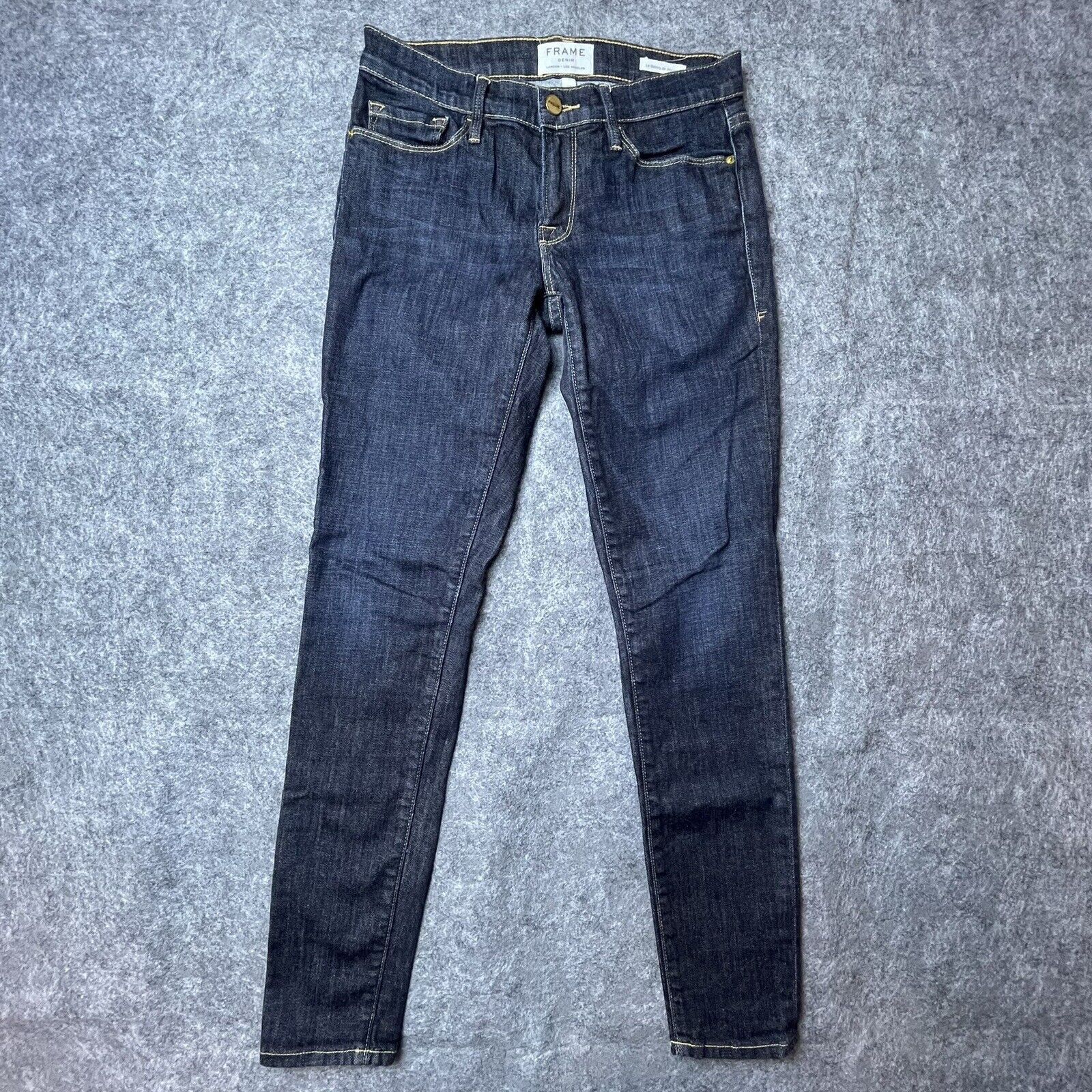 Frame Frame Denim Jeans Womens 27 Le Skinny De Jeanne Dark Size 27" / US 4 / IT 40 - 1 Thumbnail