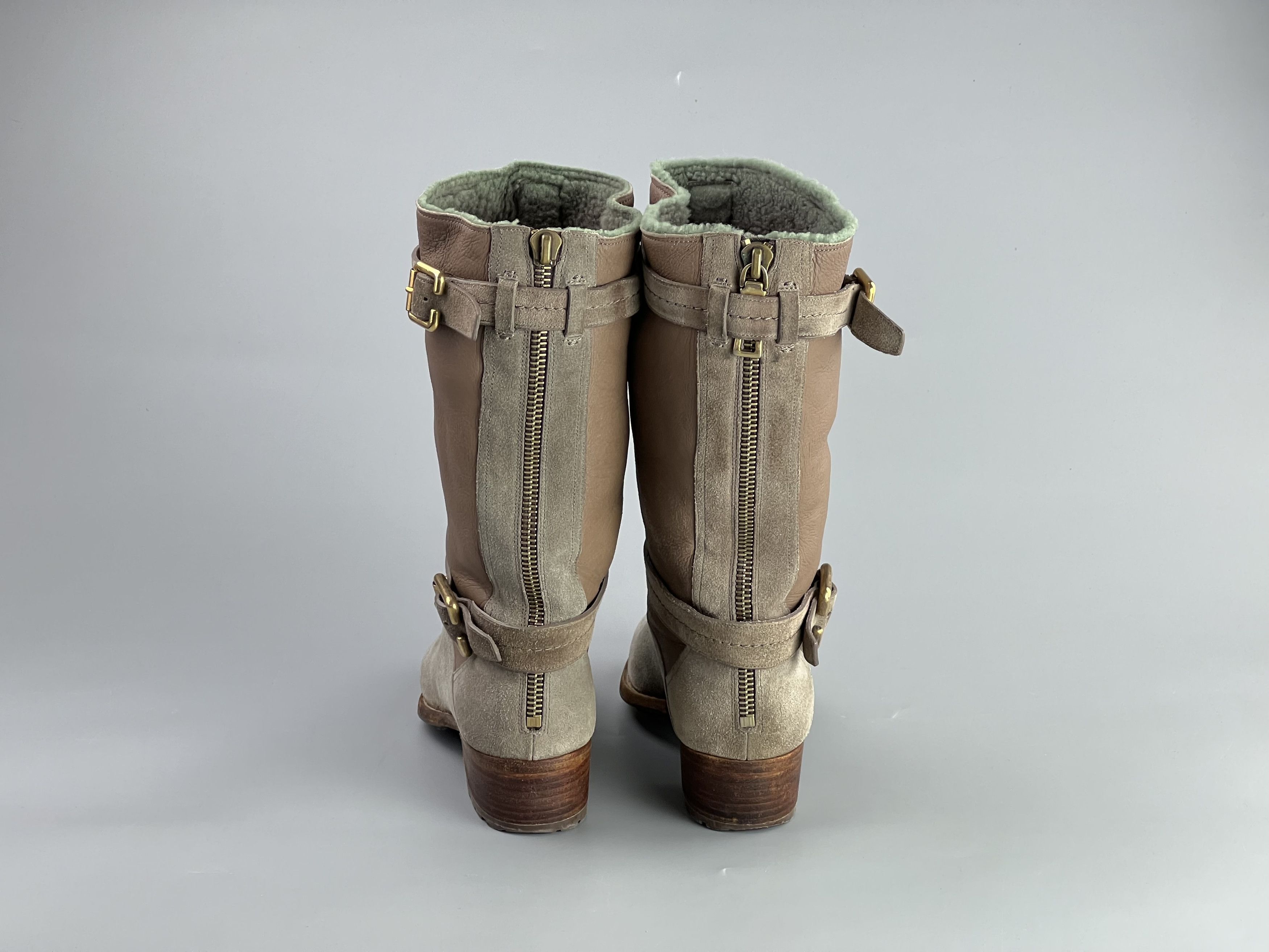Dior × Vintage Christian Dior Vintage Suede Leather Heels Boots Size 39.5 Size US 9.5 / IT 39.5 - 3 Thumbnail
