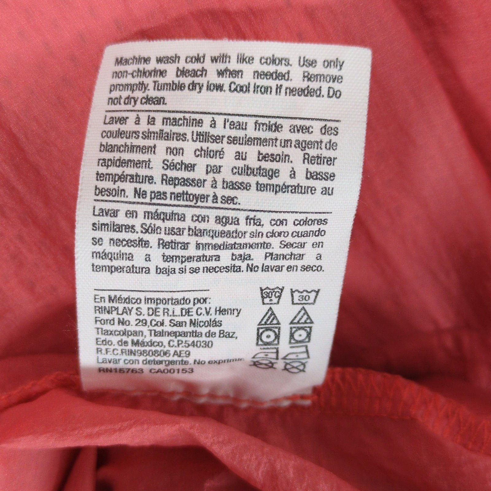 Champion Champion Women's XL Coral Pink Windbreaker Hoodie Jacket Size XL / US 12-14 / IT 48-50 - 6 Thumbnail