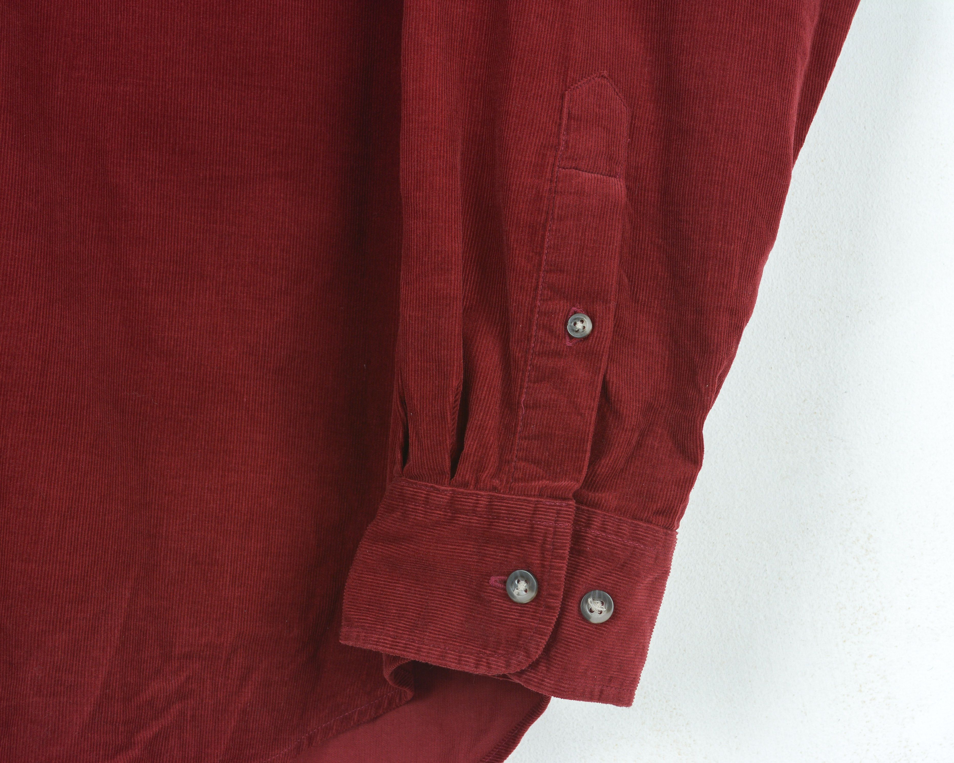 Other × Vintage Shirt Corduroy Soft Cotton Cord Long Sleeve Button Up Size US M / EU 48-50 / 2 - 5 Thumbnail
