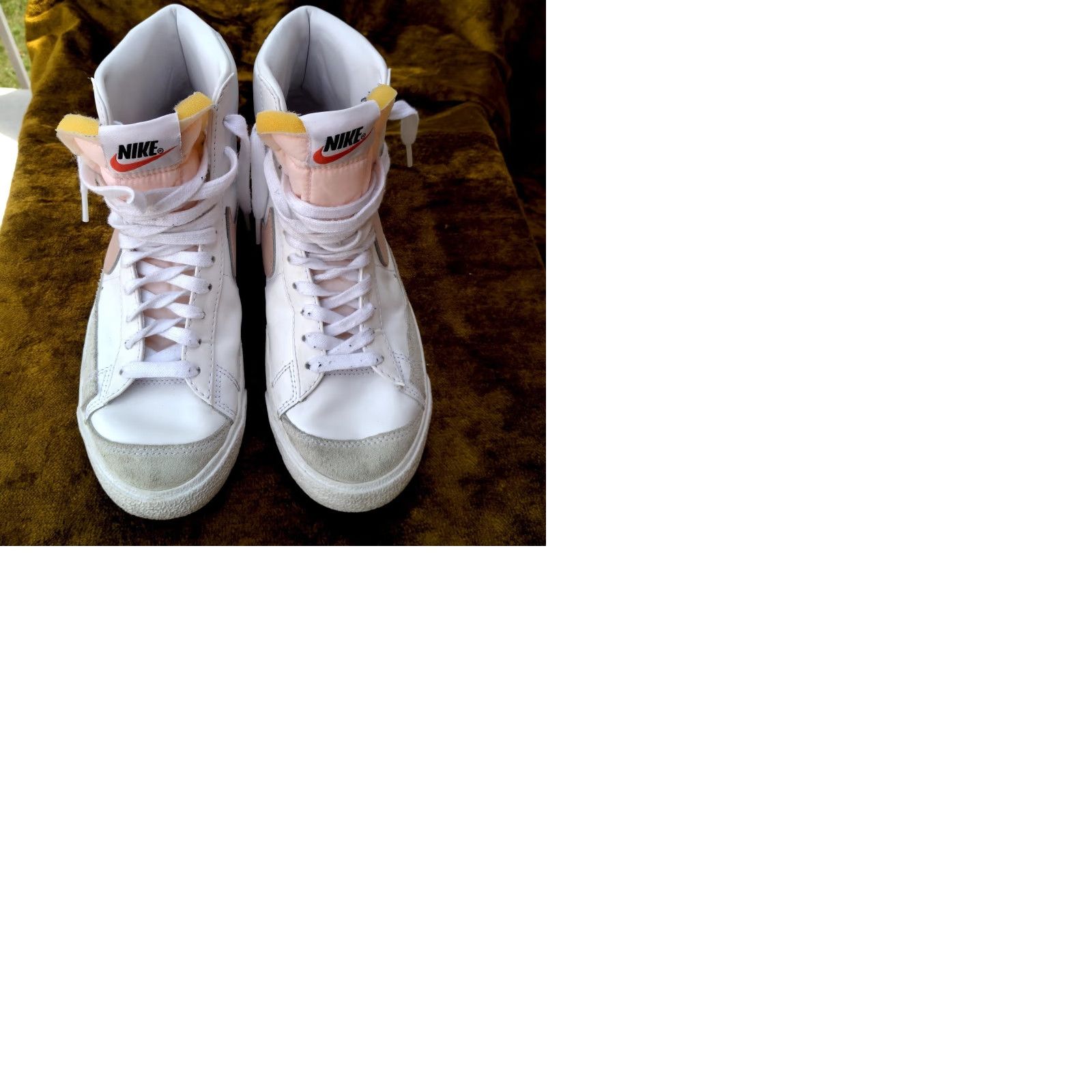 Nike Nike Blazer Mid Sneaker Women 7.5 White Pink Swoosh CZ1055-118, Casual Athletic Shoe, Rubber Outsole, Lace Up, Classic Sports Comfort Size S / US 4 / IT 40 - 12 Thumbnail