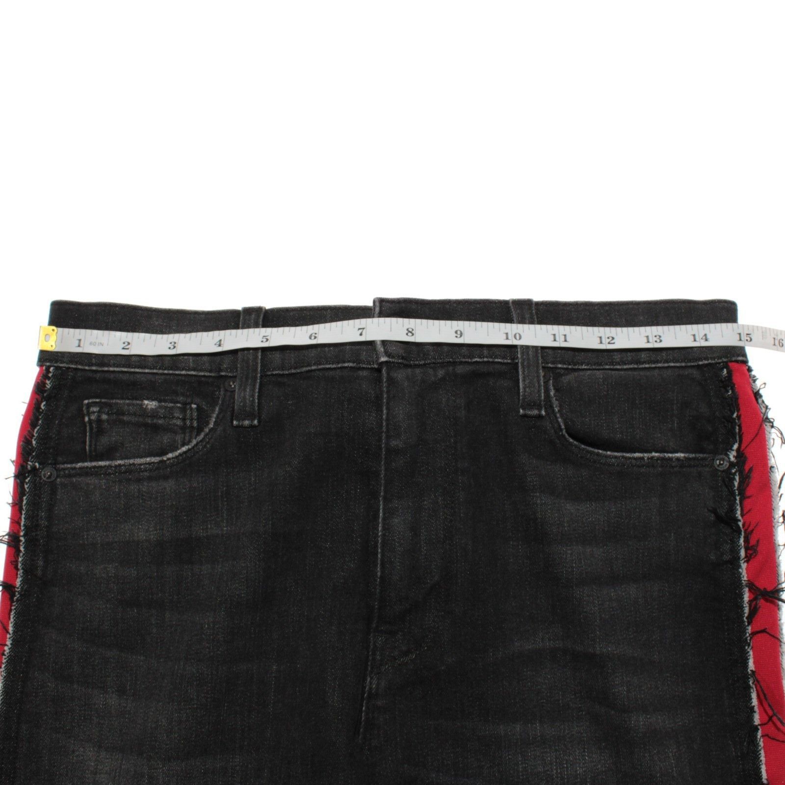 Hudson Hudson Barbara Jeans Size 29 Gray with Red Side Stripes Size 29" - 9 Thumbnail