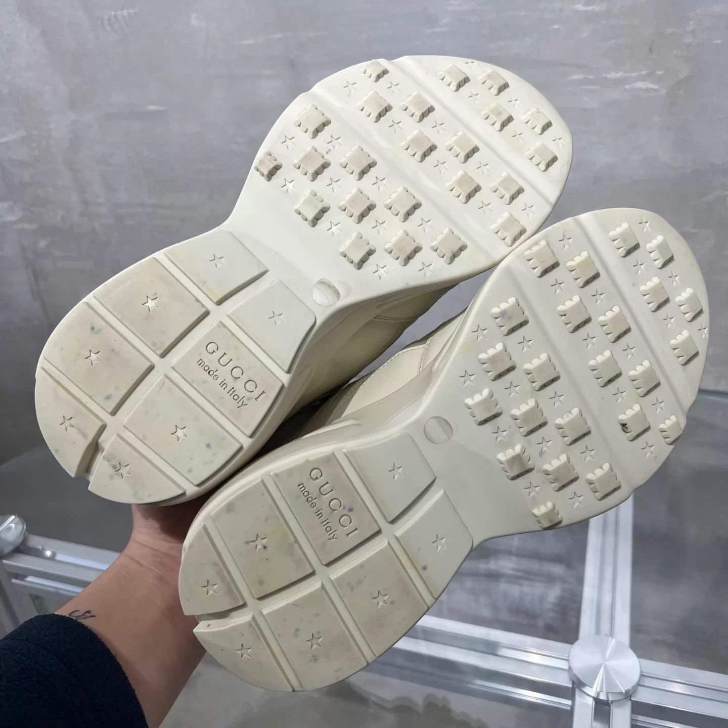 Gucci Gucci Rhyton belt dad shoe women's ivory 38.5 Size US 8 / IT 38 - 7 Thumbnail