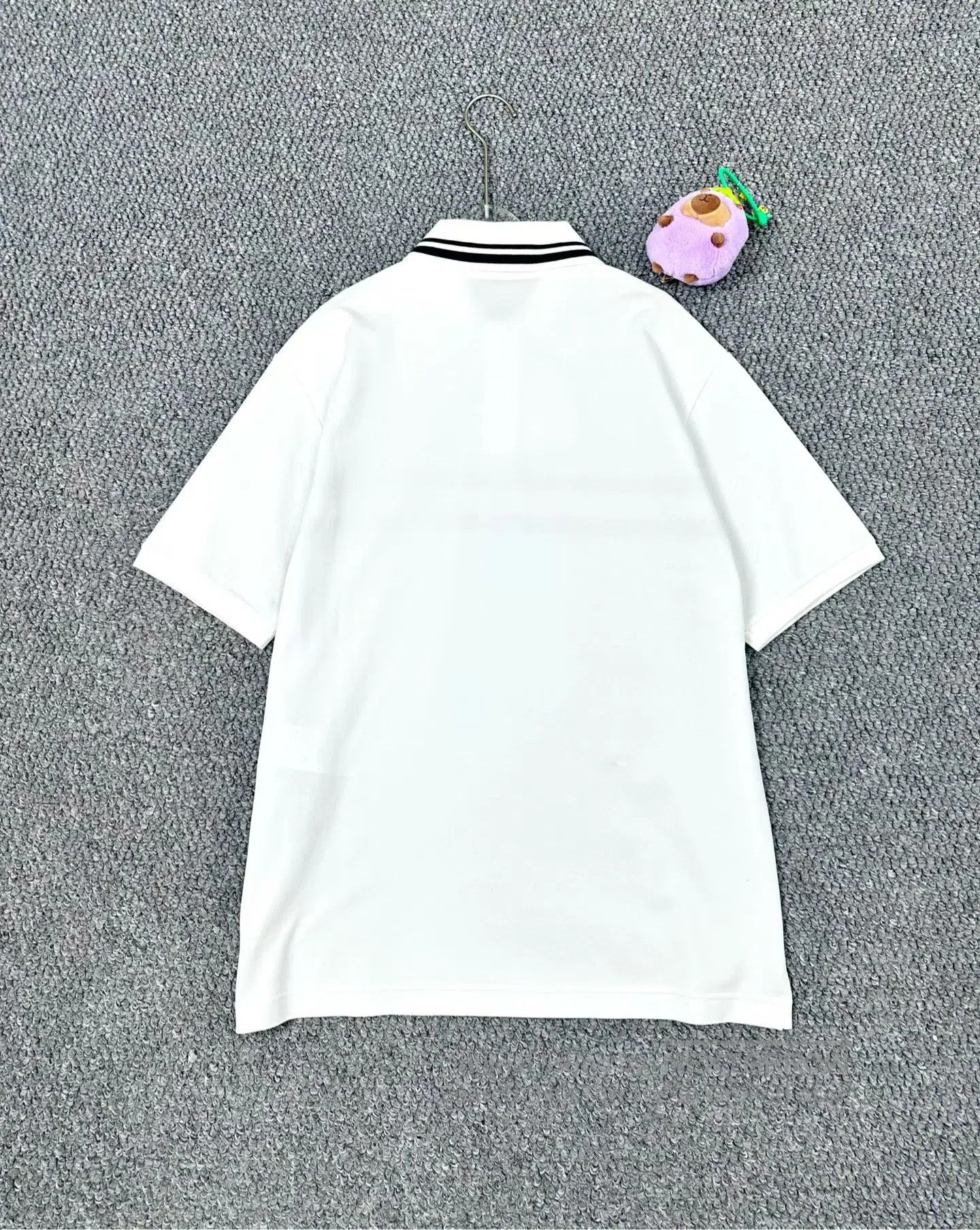 Gucci Guicci White Stripe Logo Short Sleeve Polo Shirt| Size US S / EU 44-46 / 1 - 2 Thumbnail