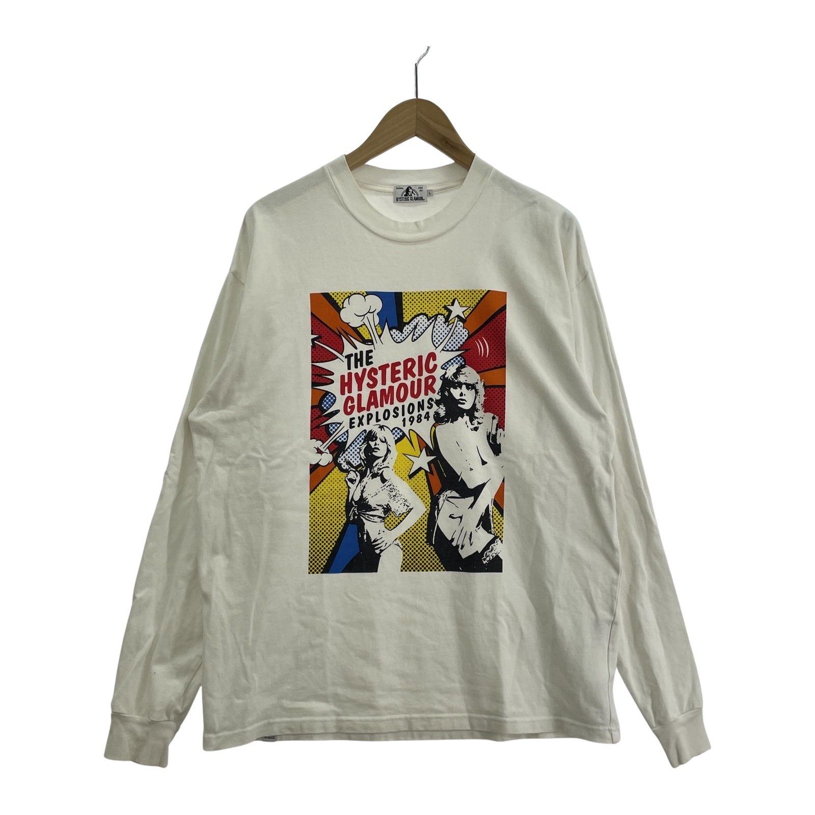 Hysteric Glamour HYSTERIC GLAMOUR Long Sleeve T-Shirt White Size L 