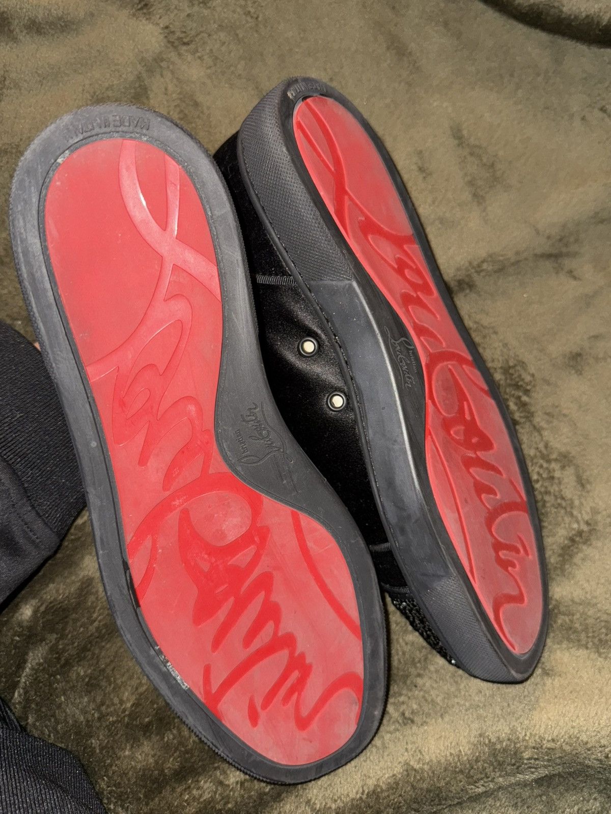 Christian Louboutin Louboutin Louis J Strass Orlato Flat Satin/GG Size US 9 / EU 42 - 6 Thumbnail