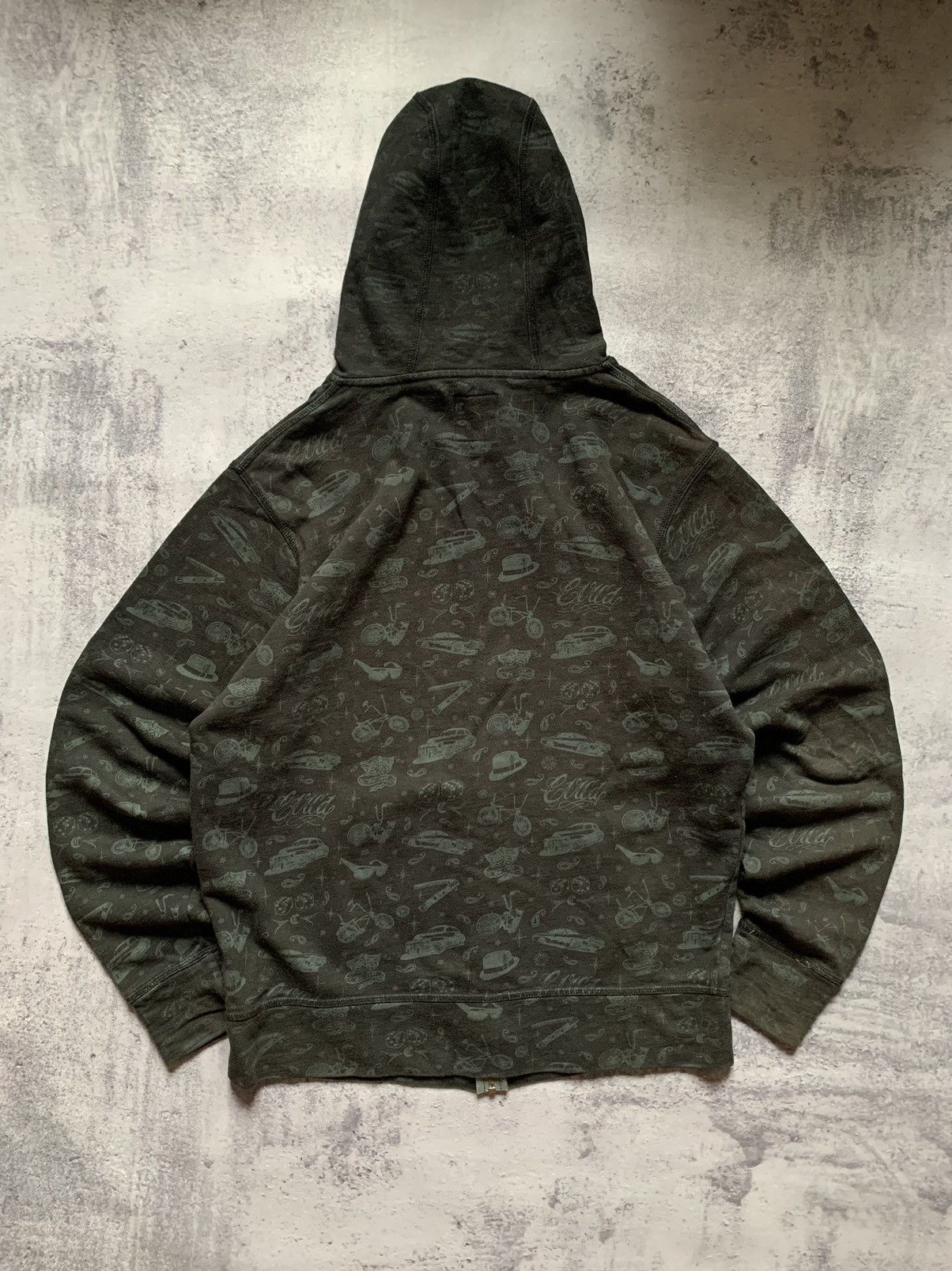 C1RCA × Hook-Ups Vintage Y2K Circa Skateboarding AOP Back Zip Hoodie Size US L / EU 52-54 / 3 - 2 Thumbnail