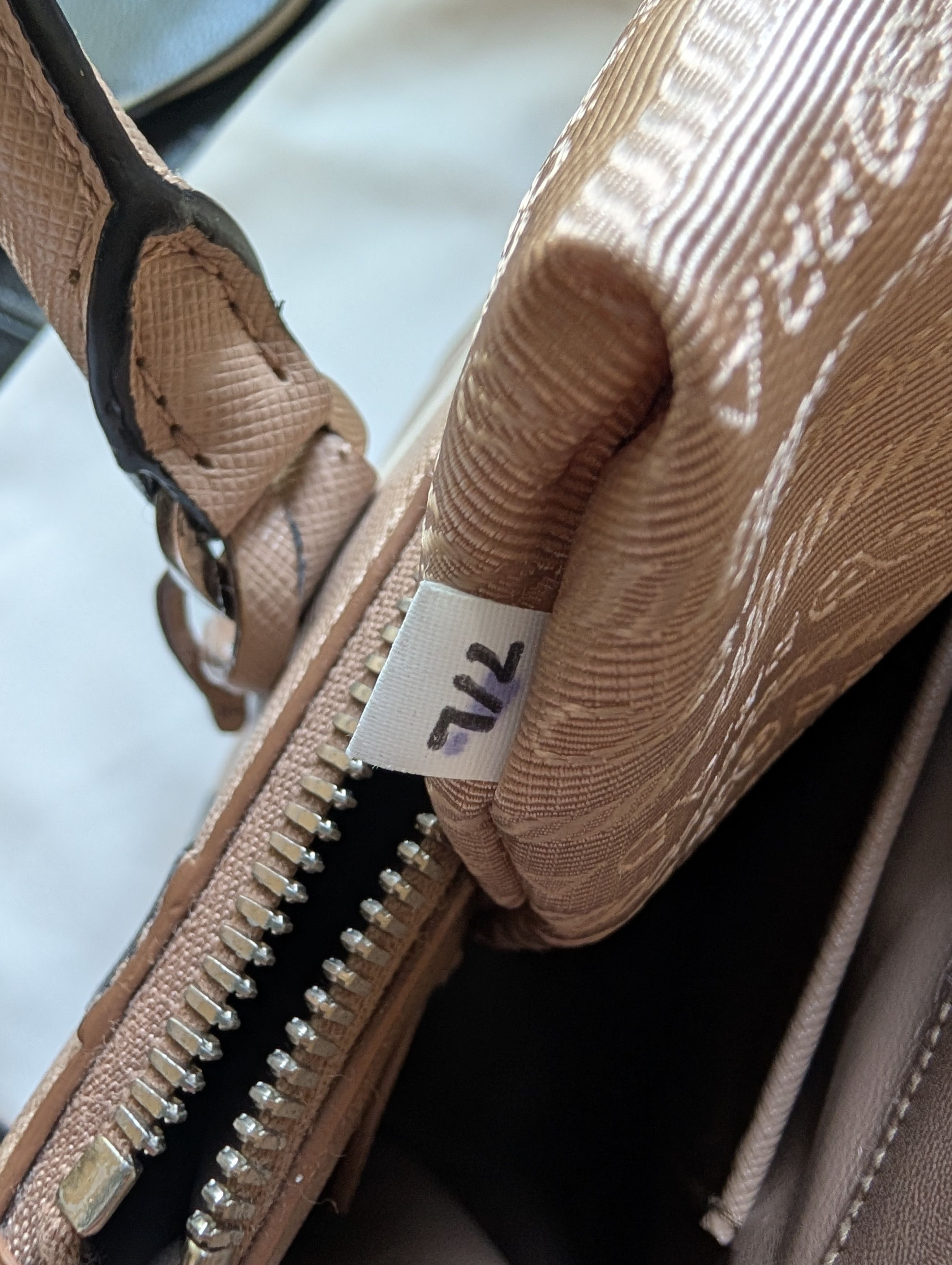 Prada PRADA tricolor stripe Saffiano Top Handle Satchel Size ONE SIZE - 15 Thumbnail