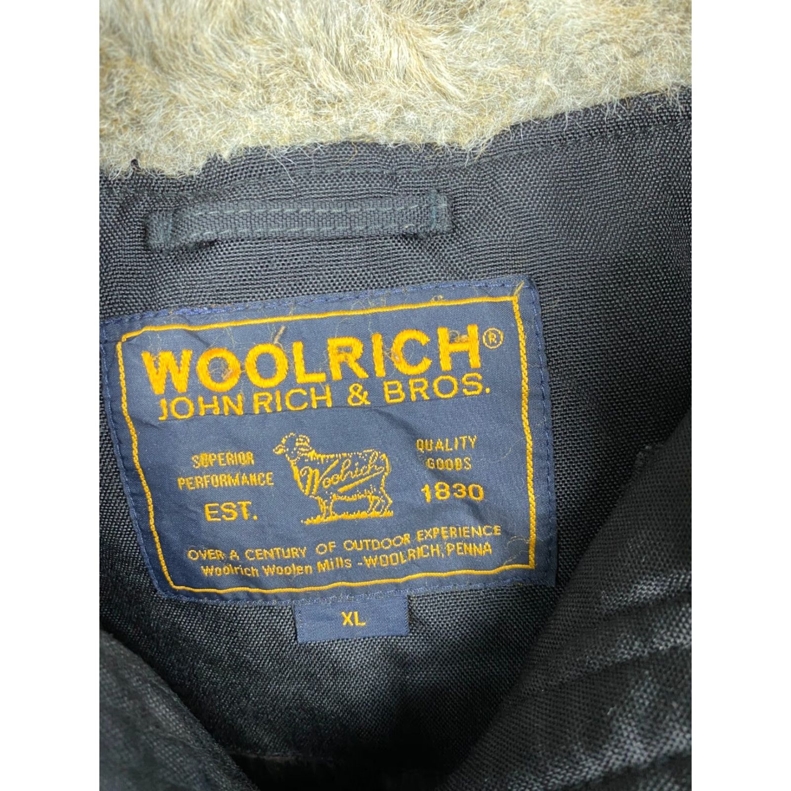 Vintage Woolrich Bomber Jacket Mens XL Black Nylon Lining Jacket Mens XL Black Nylon Bomber Woolrich John Rich & Bros. Size US XL / EU 56 / 4 - 5 Thumbnail