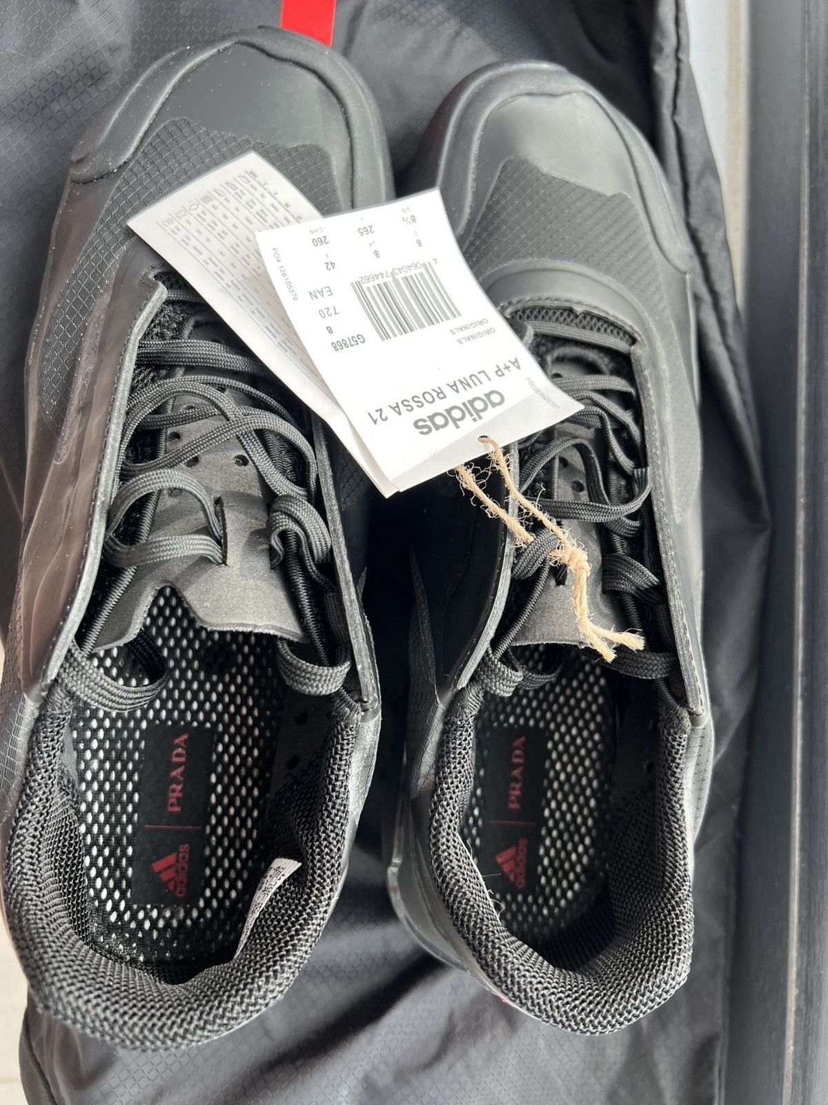 Adidas × Prada Adidas x Prada A+P Luna Rossa 21 Core Black Size US 8.5 / EU 41-42 - 6 Thumbnail