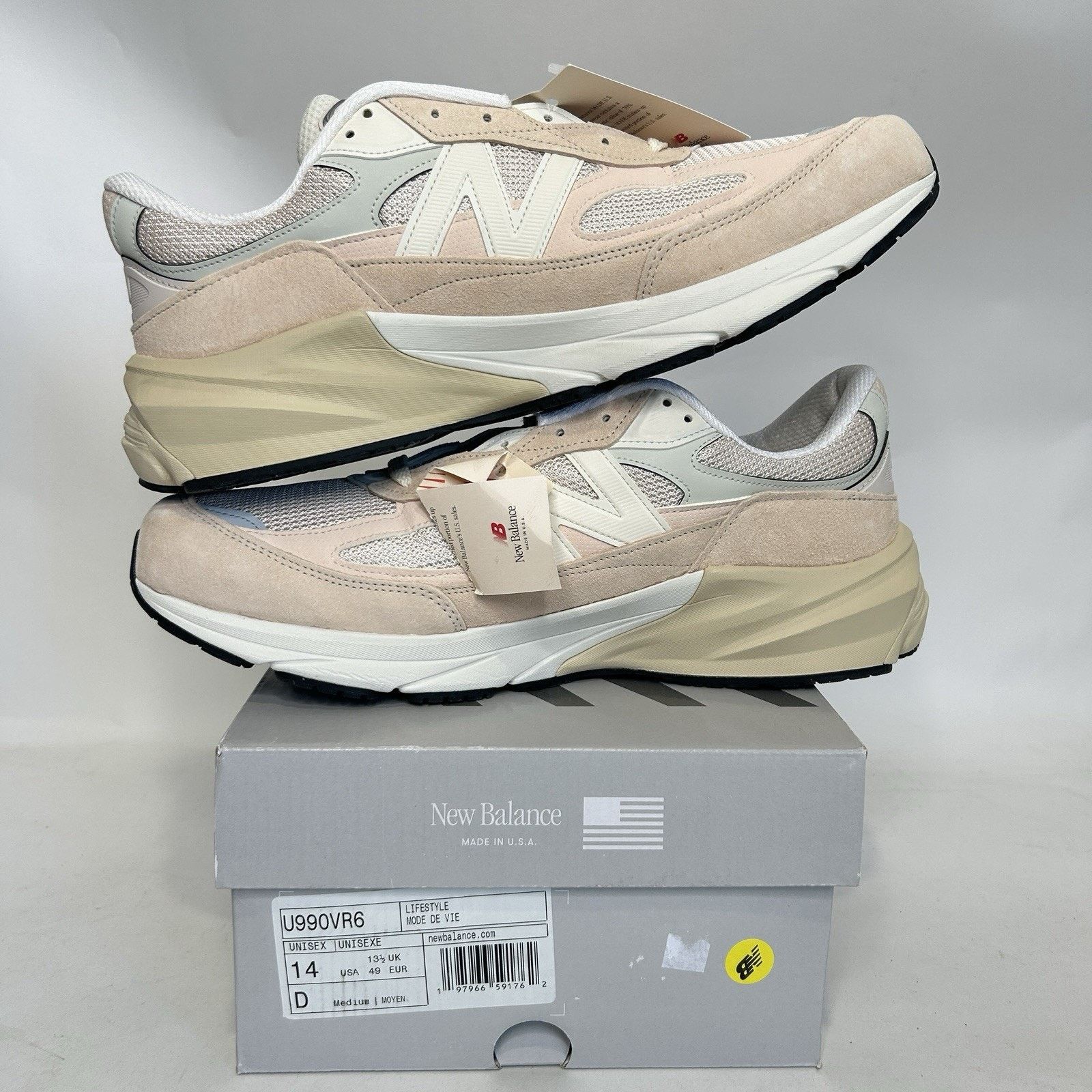 New Balance Teddy Santis X New Balance 990v6 “Vintage Rose” U990VR6 Size US 14 / EU 47 - 3 Thumbnail