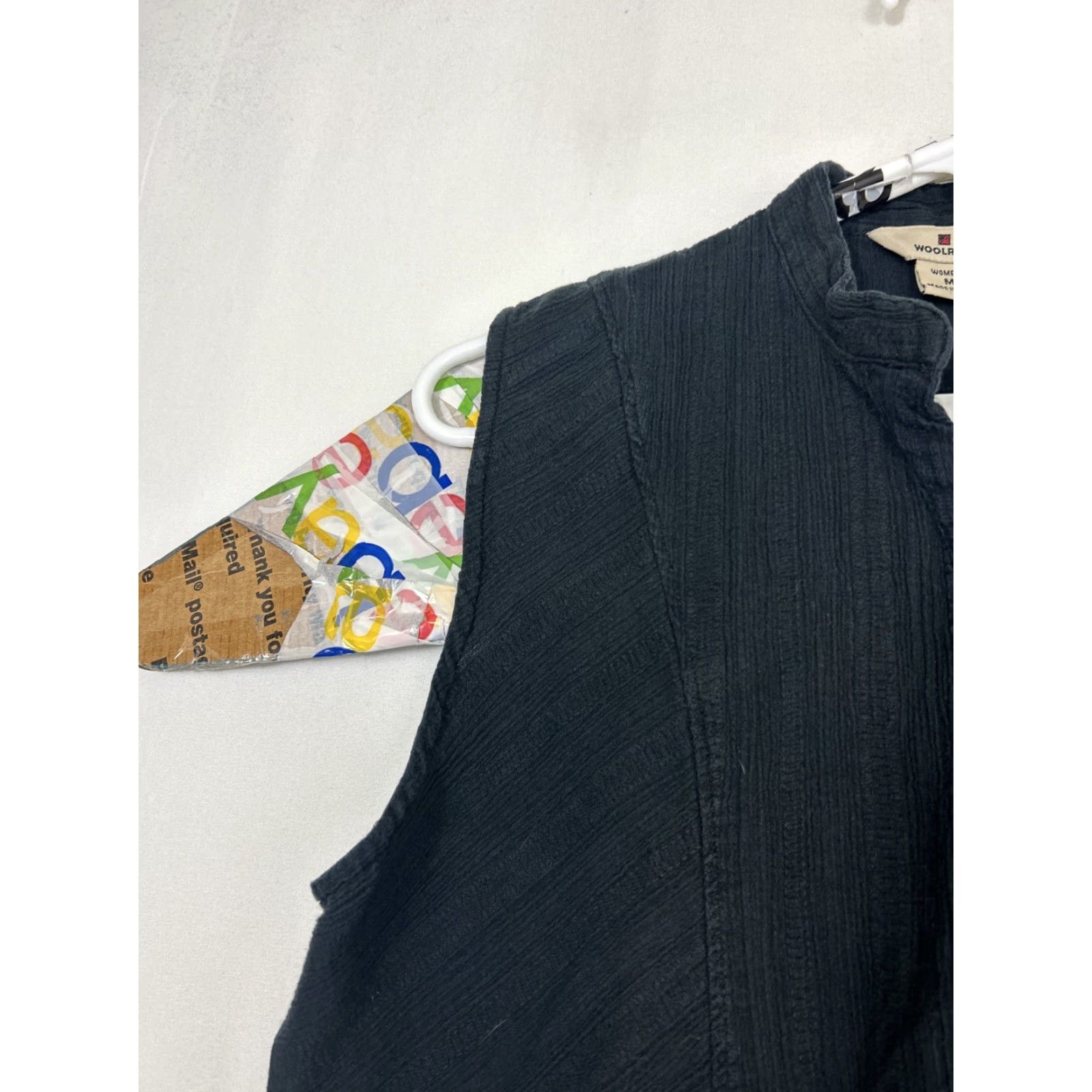 Vintage VINTAGE Woolrich Shirt Tunic Womens Black 100% Cotton Sleeveless Button-Up M Size M / US 6-8 / IT 42-44 - 2 Thumbnail