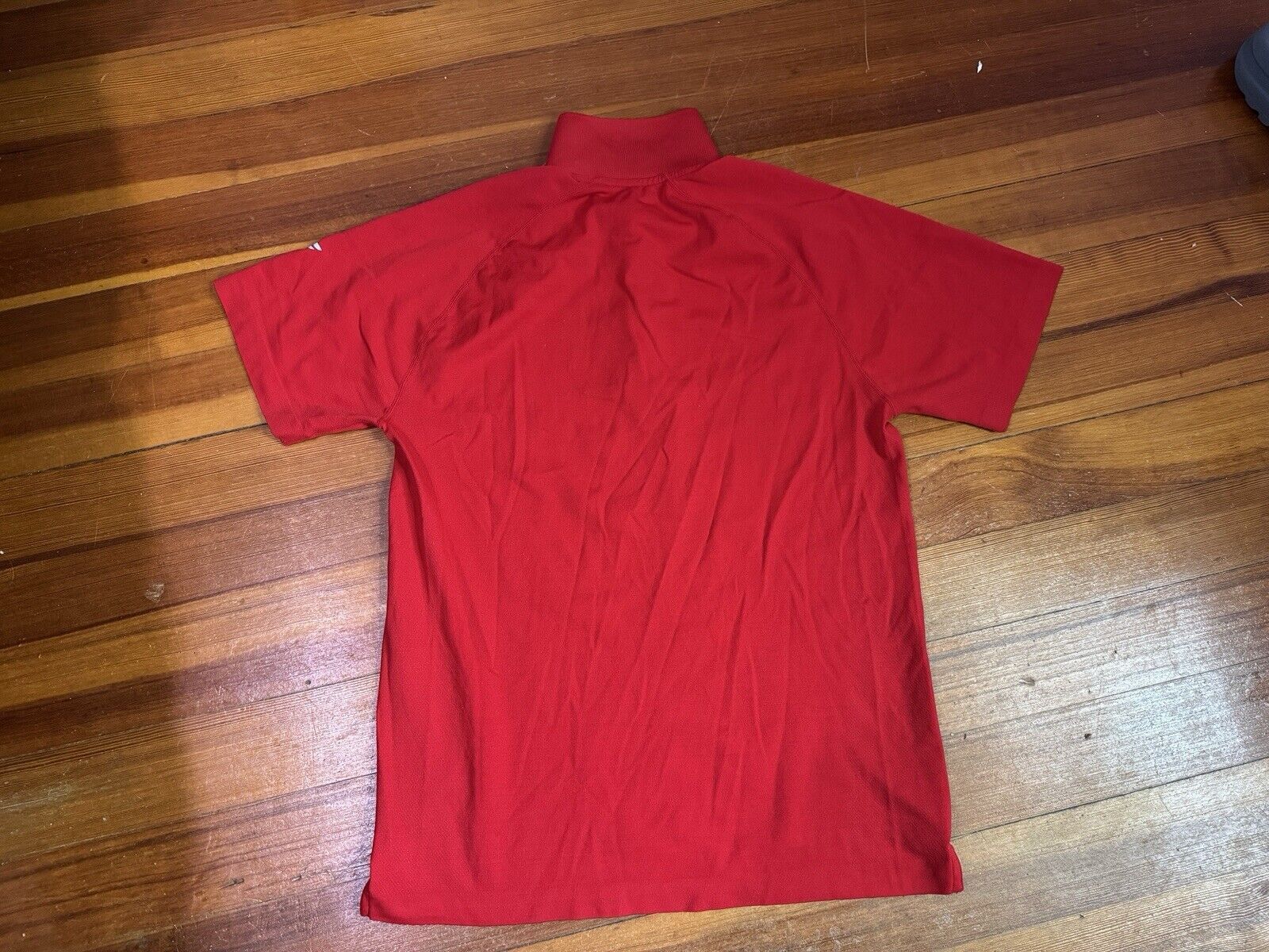 Fabletics Fabletics Training Day Polo Shirt Red Breathable Men Medium Size US M / EU 48-50 / 2 - 5 Thumbnail