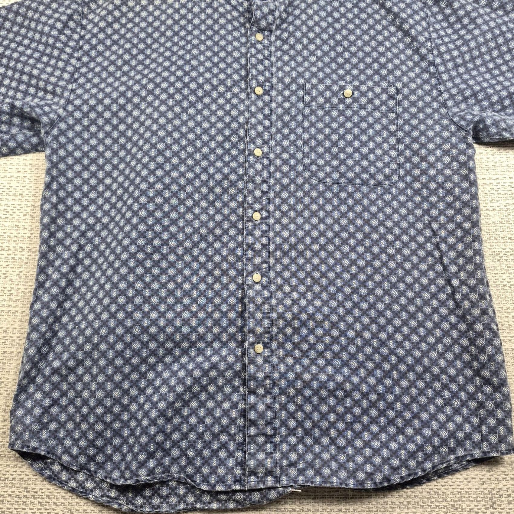 Vintage VINTAGE Bugle Boy Company Shirt Mens XL Geometric Short Sleeve Button Up 90s Size US XL / EU 56 / 4 - 4 Thumbnail