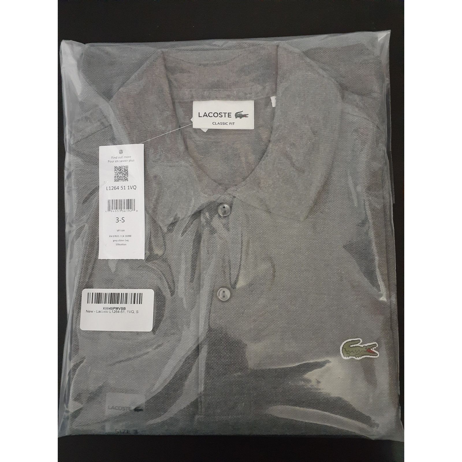 Lacoste Lacoste Men's Classic Short Sleeve Chine Pique Polo Shirt S Size US S / EU 44-46 / 1 - 2 Thumbnail