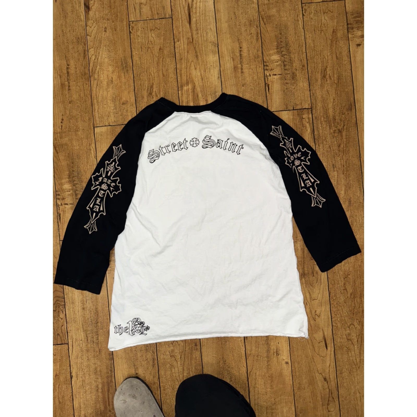 Vintage VINTAGE Street Saint 3/4 Sleeve T-Shirt White XL Men's Shirt Size XL White Street Saint 3/4 Sleeve T-Shirt Mens XL White Shirt Size US XL / EU 56 / 4 - 6 Thumbnail