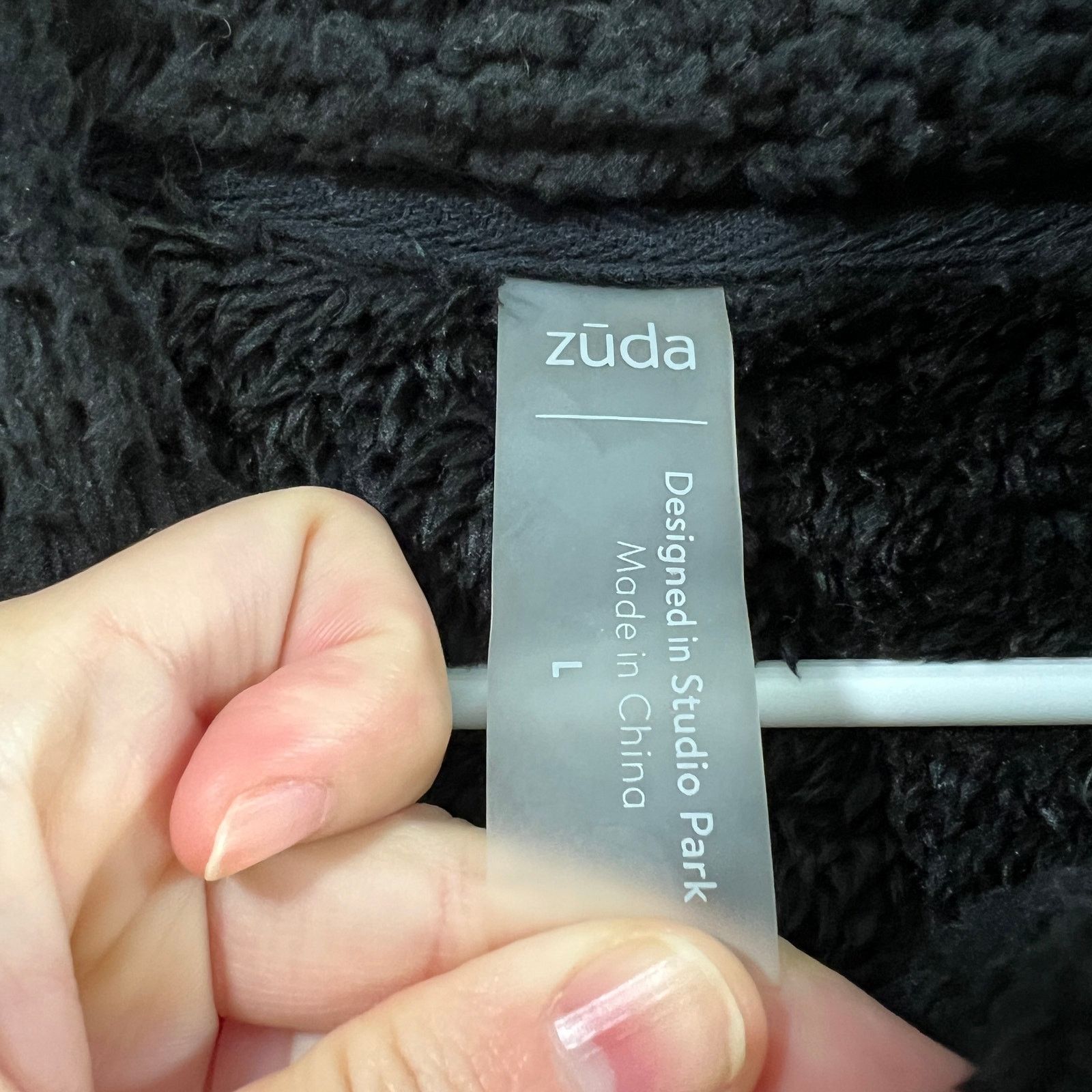Other Zuda Sherpa Half-Zip Jacket Black Size Large Size L / US 10 / IT 46 - 3 Thumbnail