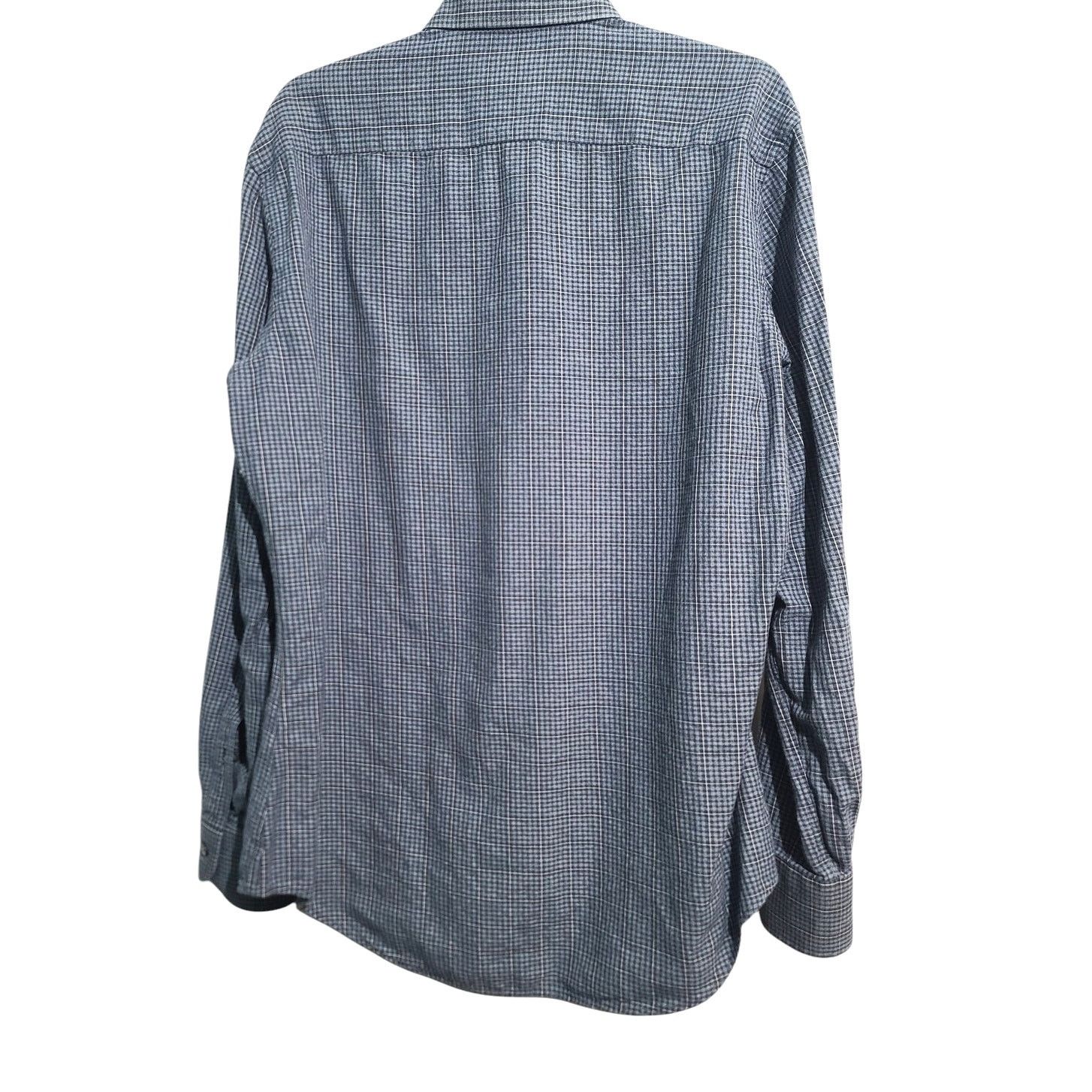 Ledbury Ledbury Slim Fit Gingham Plaid Cotton Twill Button Shirt Size US L / EU 52-54 / 3 - 2 Thumbnail