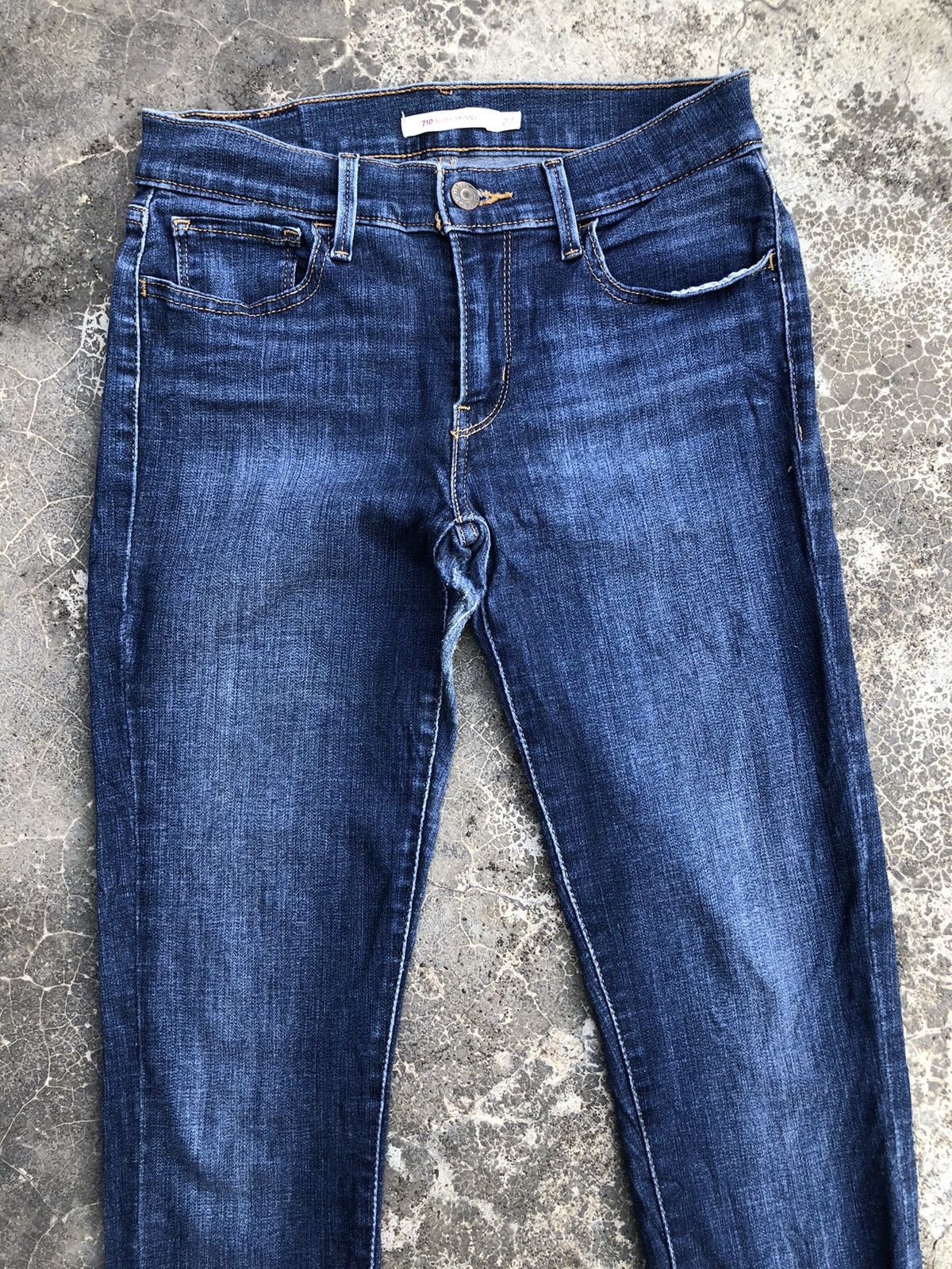 Levi's × Levi's Vintage Clothing × Vintage Vintage Levis 710 Super Skinny Jeans Denim Pants Size 26" / US 2 / IT 38 - 4 Thumbnail