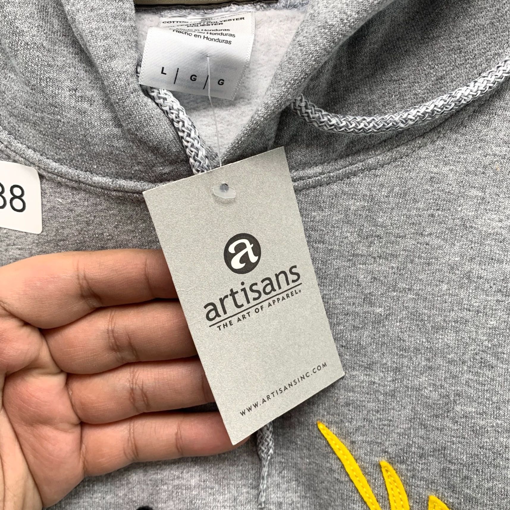 Vintage VINTAGE New Sprint Cellular Hoodie Sweatshirt Men Large Gray Hooded Embroidered NWT Sweatshirt Pullover Crew Neck Cotton Fleece Size US L / EU 52-54 / 3 - 4 Thumbnail