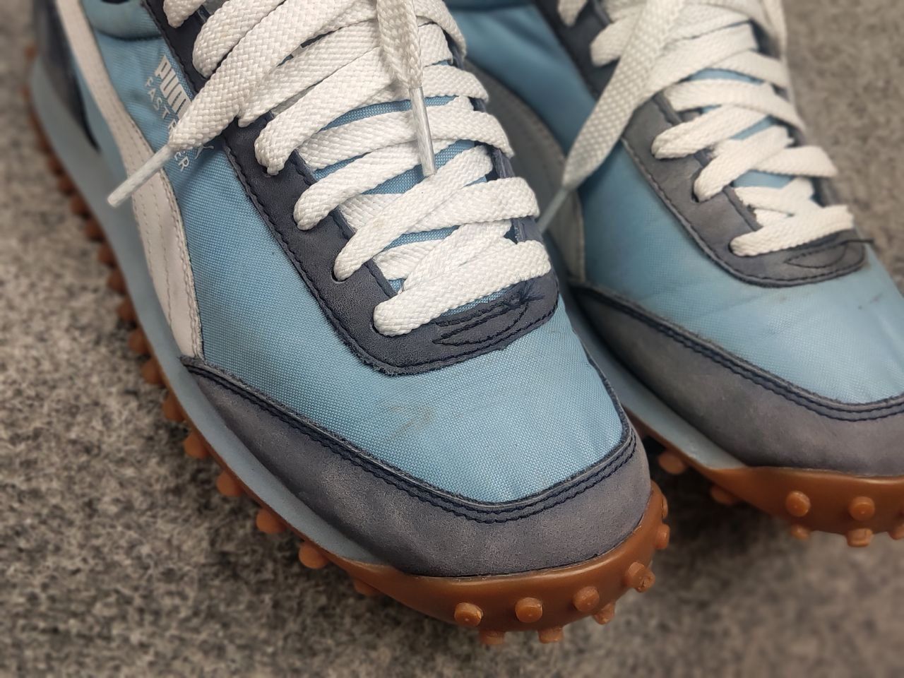 Puma Vintage 00's Puma Fast Rider Blue Logo Sneakers Shoes Y2K Size US 7 / IT 37 - 18 Thumbnail
