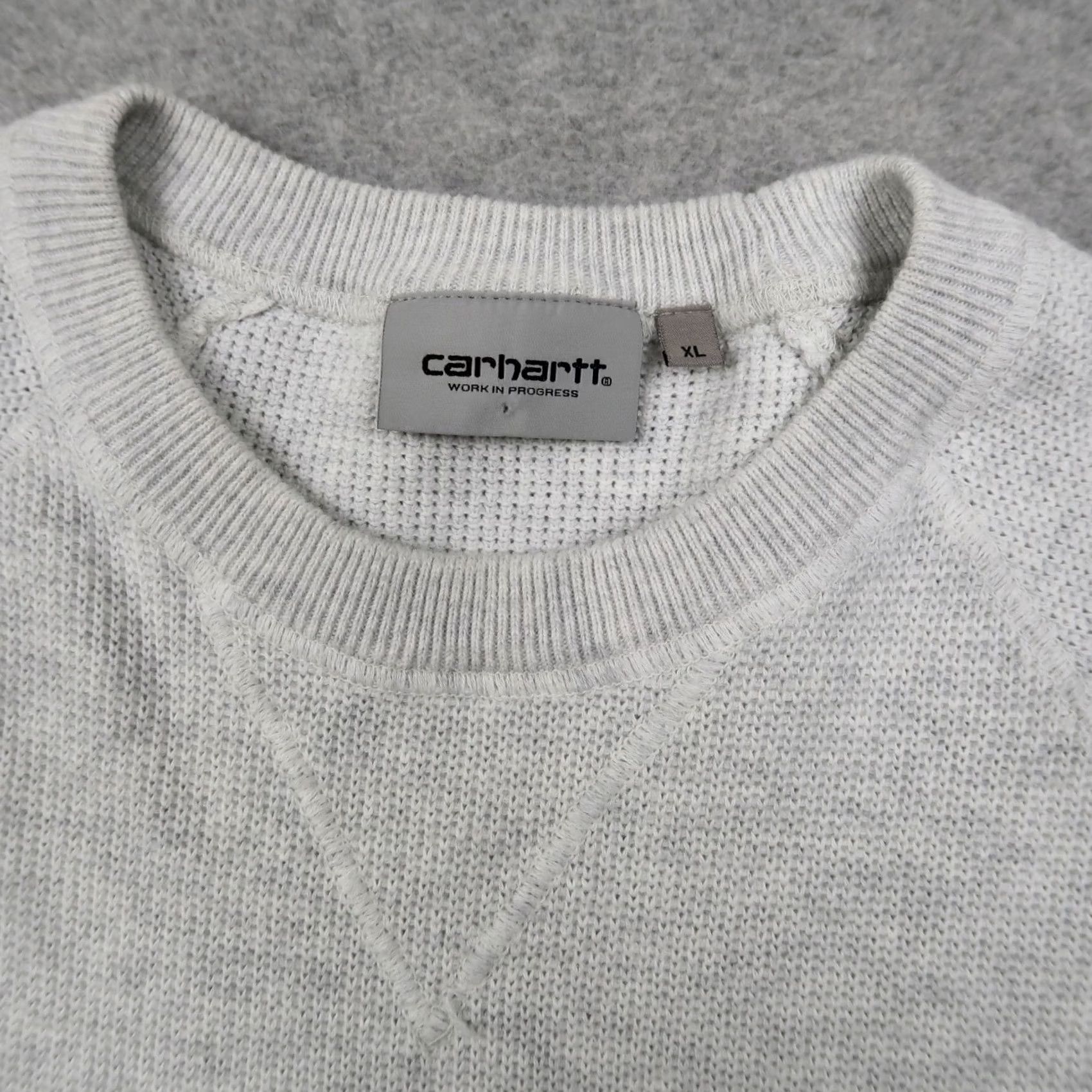 Carhartt VINTAGE Carhartt Work In Progress WIP Chase Sweater Size XL Gray Mens Size US XL / EU 56 / 4 - 4 Thumbnail