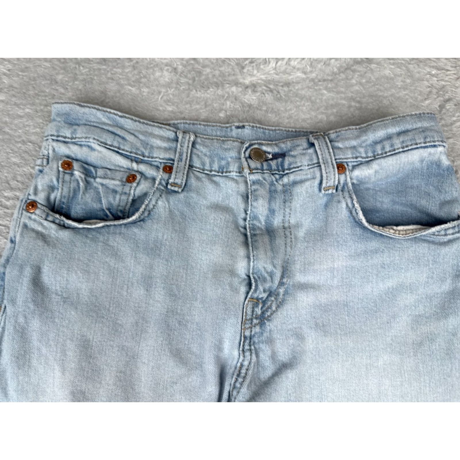 Levi's VINTAGE Levis 502 Jeans Adult 30x32 Blue Denim Straight Slim Medium Cotton Blend 5-Pocket Design Men Mens Jeans Size US 30 / EU 46 - 4 Thumbnail