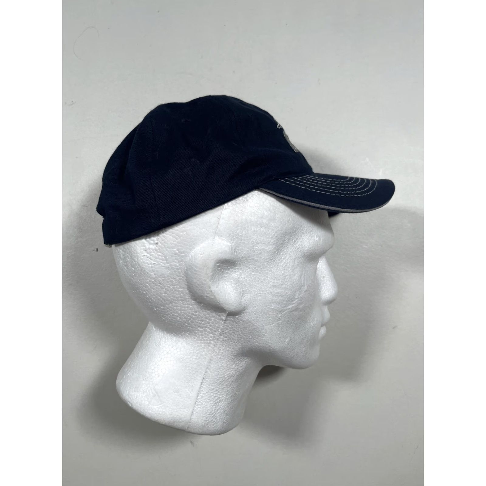 Vintage AOPA Hat Cap Blue One Size Adjustable Mens Baseball Cap Twill Strap Back Navy Blue With AOPA Wings Logo Embroidery Size ONE SIZE - 5 Thumbnail