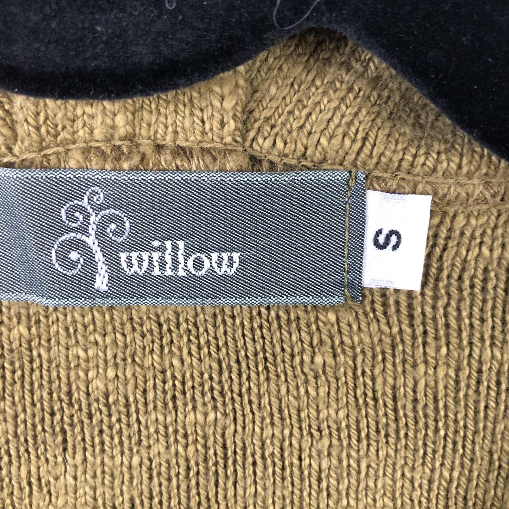 Vintage Willow Cardigan Womens Small Brown Knit Single Button Pockets USA Size S / US 4 / IT 40 - 3 Thumbnail
