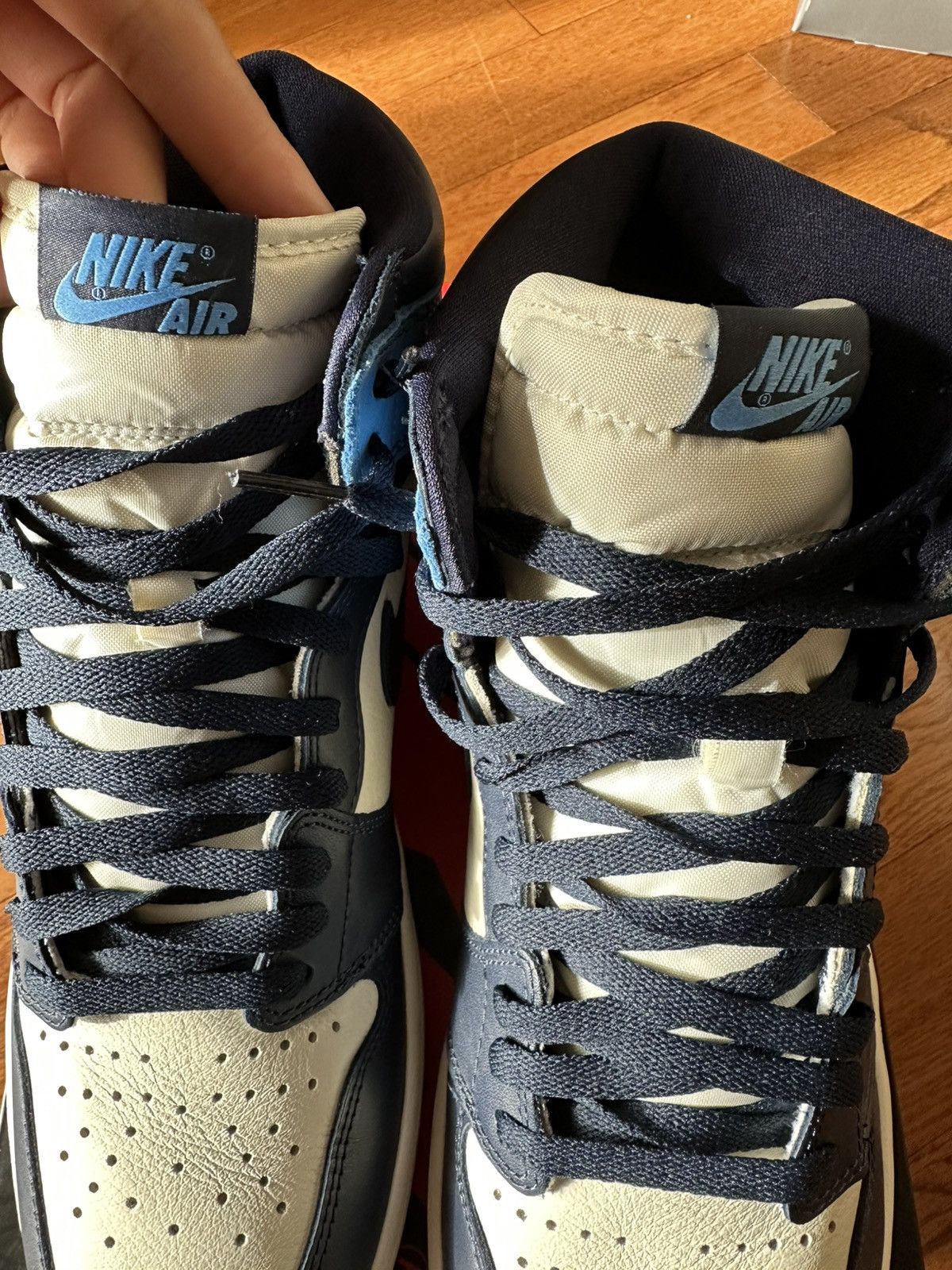Jordan Brand × Nike Air Jordan 1 Obsidian Blue Size US 12 / EU 45 - 6 Thumbnail