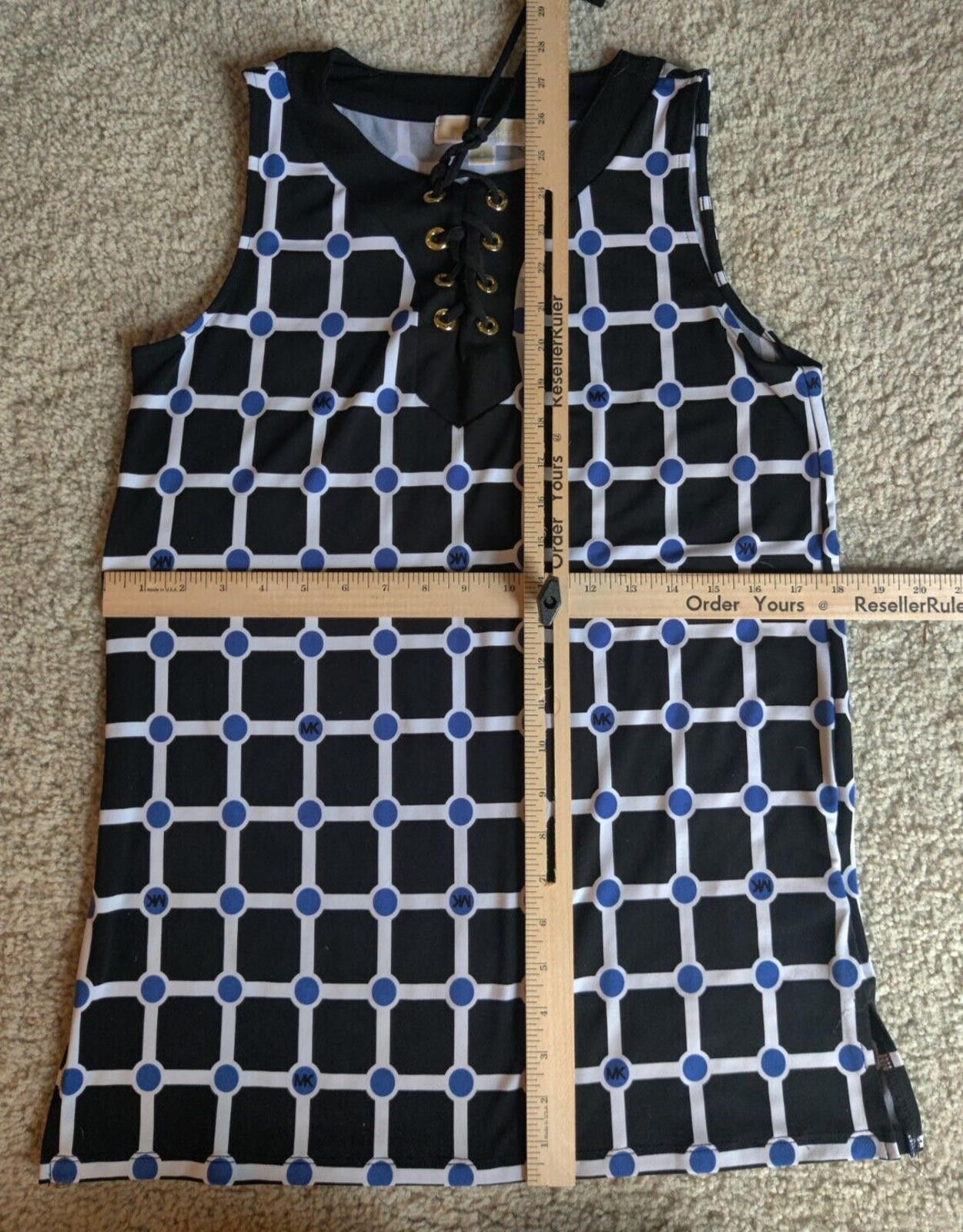 Michael Kors Michael Kors Blouse Size Small S Sleeveless Geometric Black Size S / US 4 / IT 40 - 6 Thumbnail
