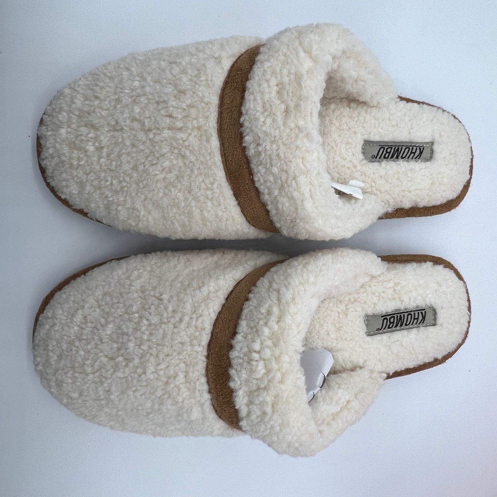 Other Khombu Cozy Faux Fur Slippers Dede Size 9 Medium Ivory Size US 9 / IT 39 - 3 Thumbnail