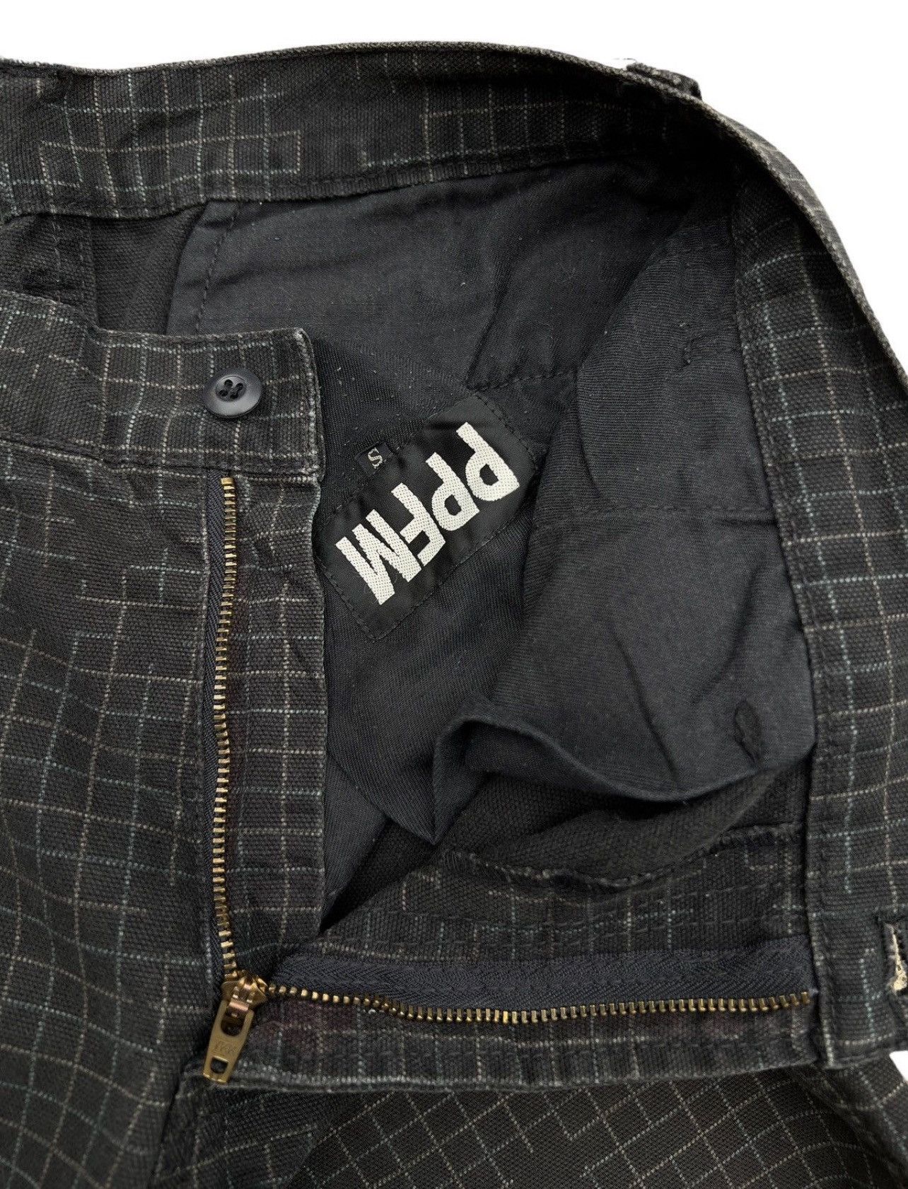 PPFM PPFM Japan Checkered Multipocket Black Pants 30x30.5 Size US 30 / EU 46 - 6 Thumbnail